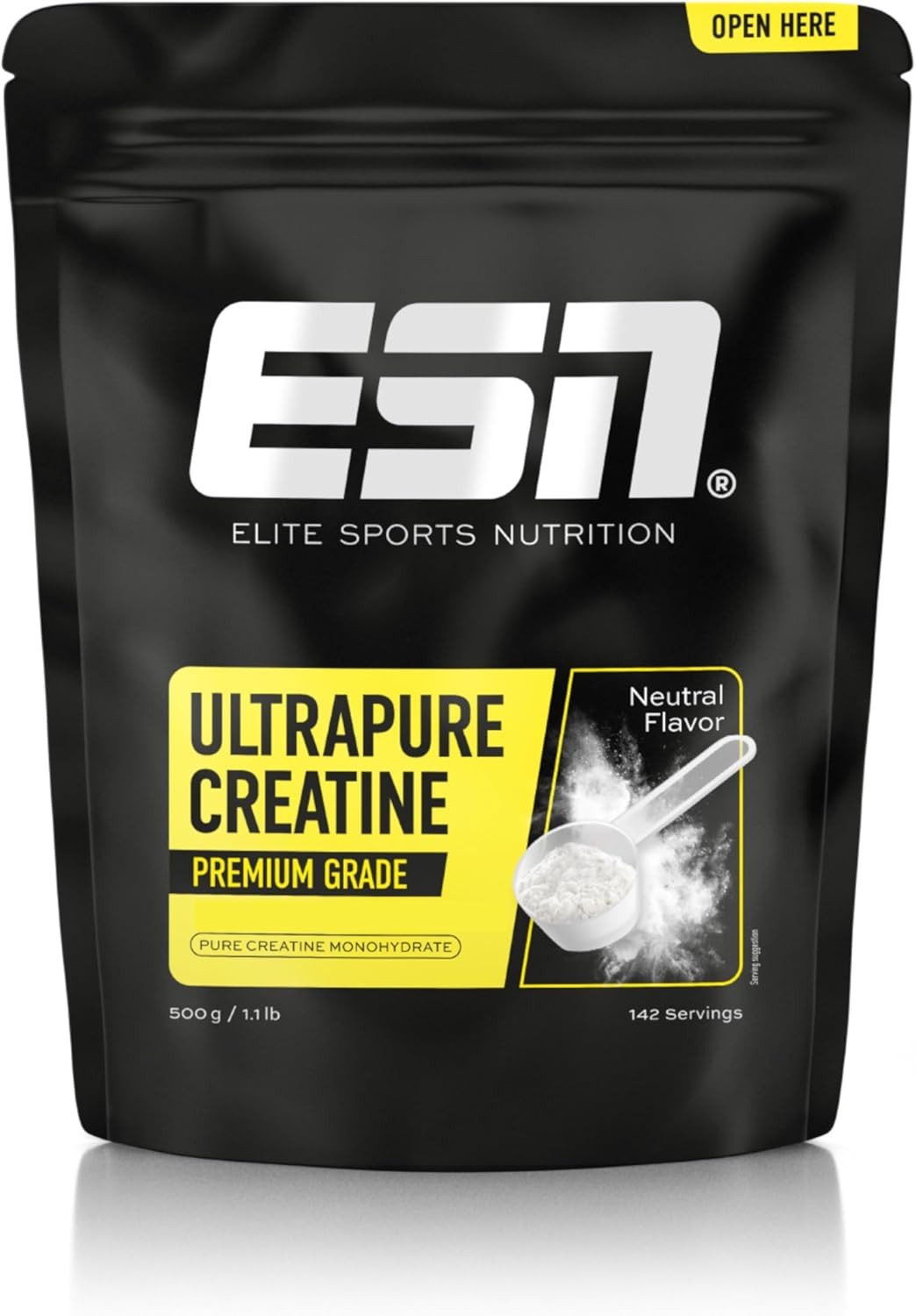 ESN ESN Ultrapure Creatin Monohydrate 500g Kreatin Pulver Creatine Pulver, 500 g