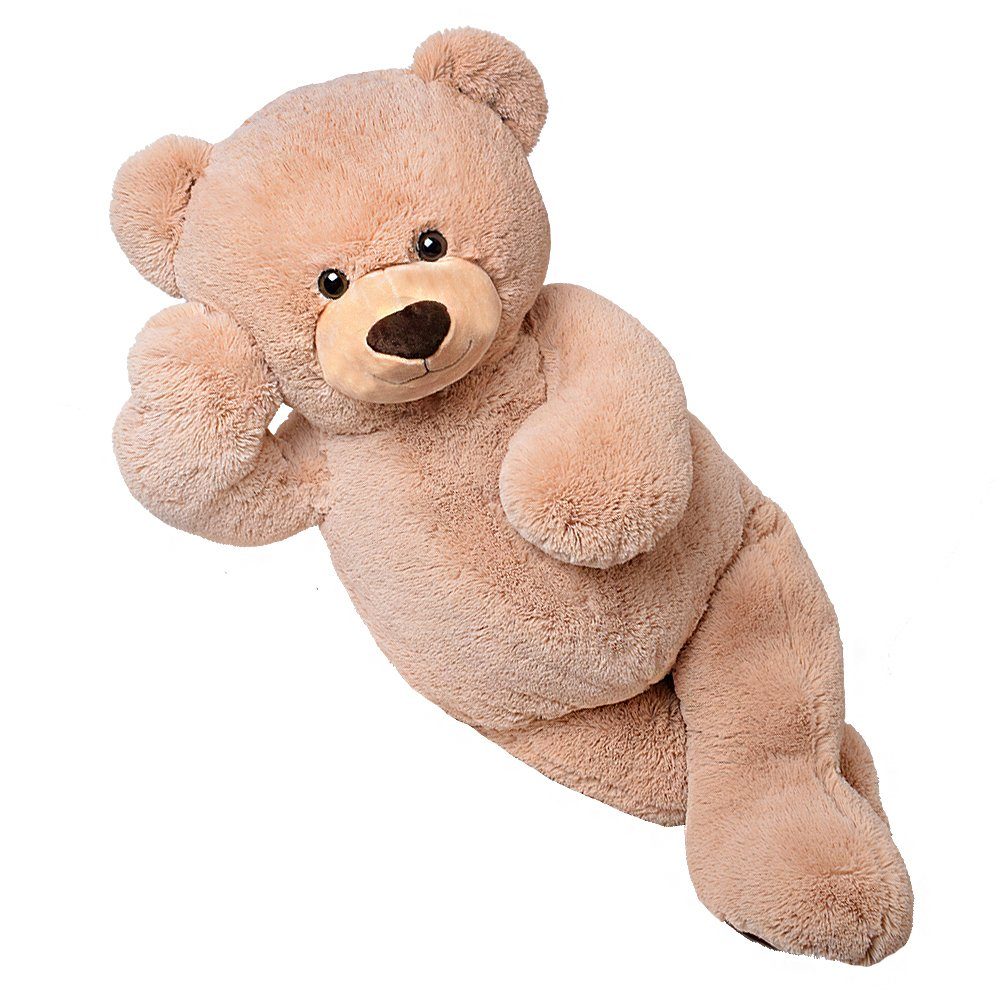 TE-Trend Kuscheltier XXL Riesenteddy 135cm großer Bär Teddybär Plüschbär (Für Kinder und Erwachsene), Ein flauschiger Riesenteddy