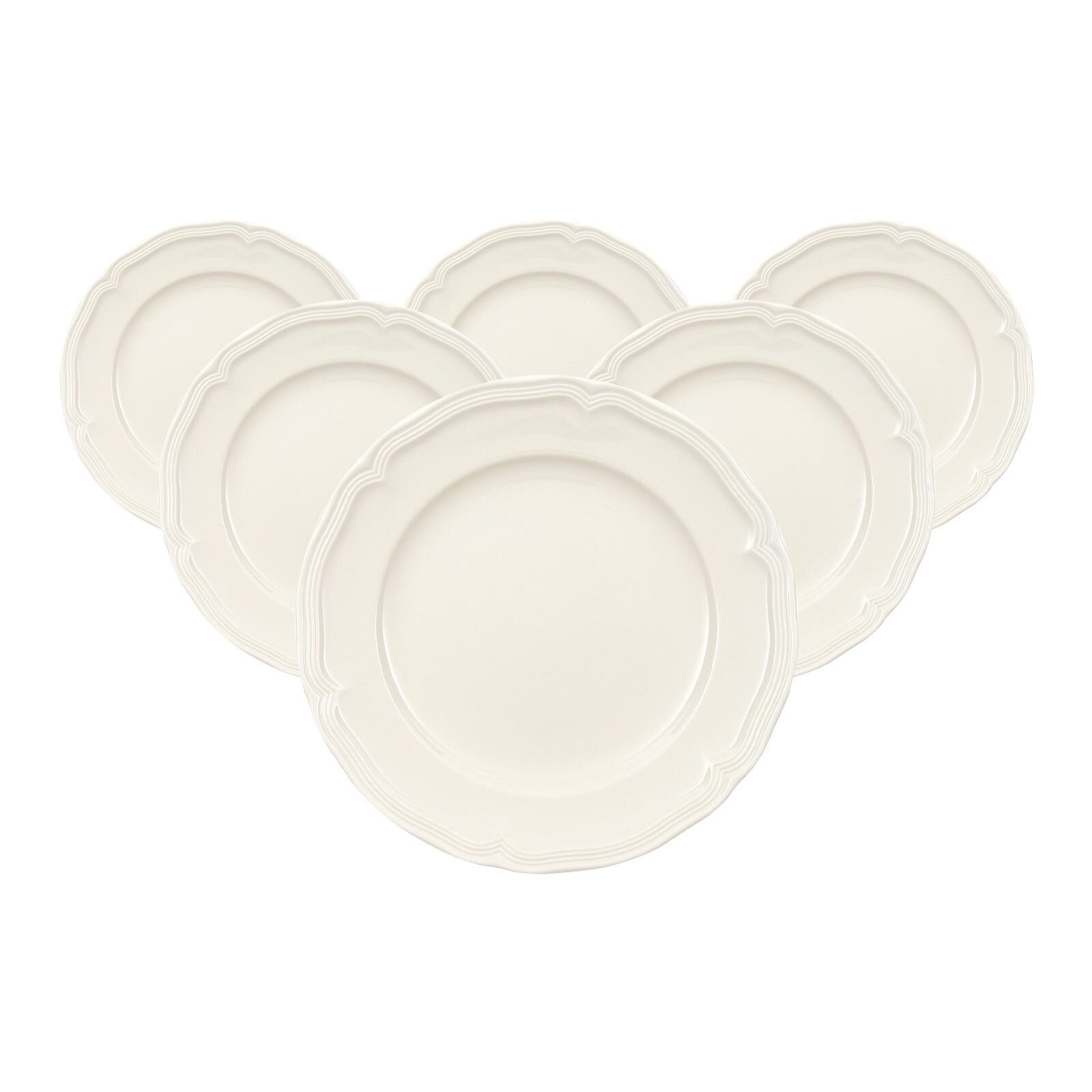 Villeroy & Boch Frühstücksteller Manoir Frühstücksteller ø 20,7 cm 6er Set, (6 St)