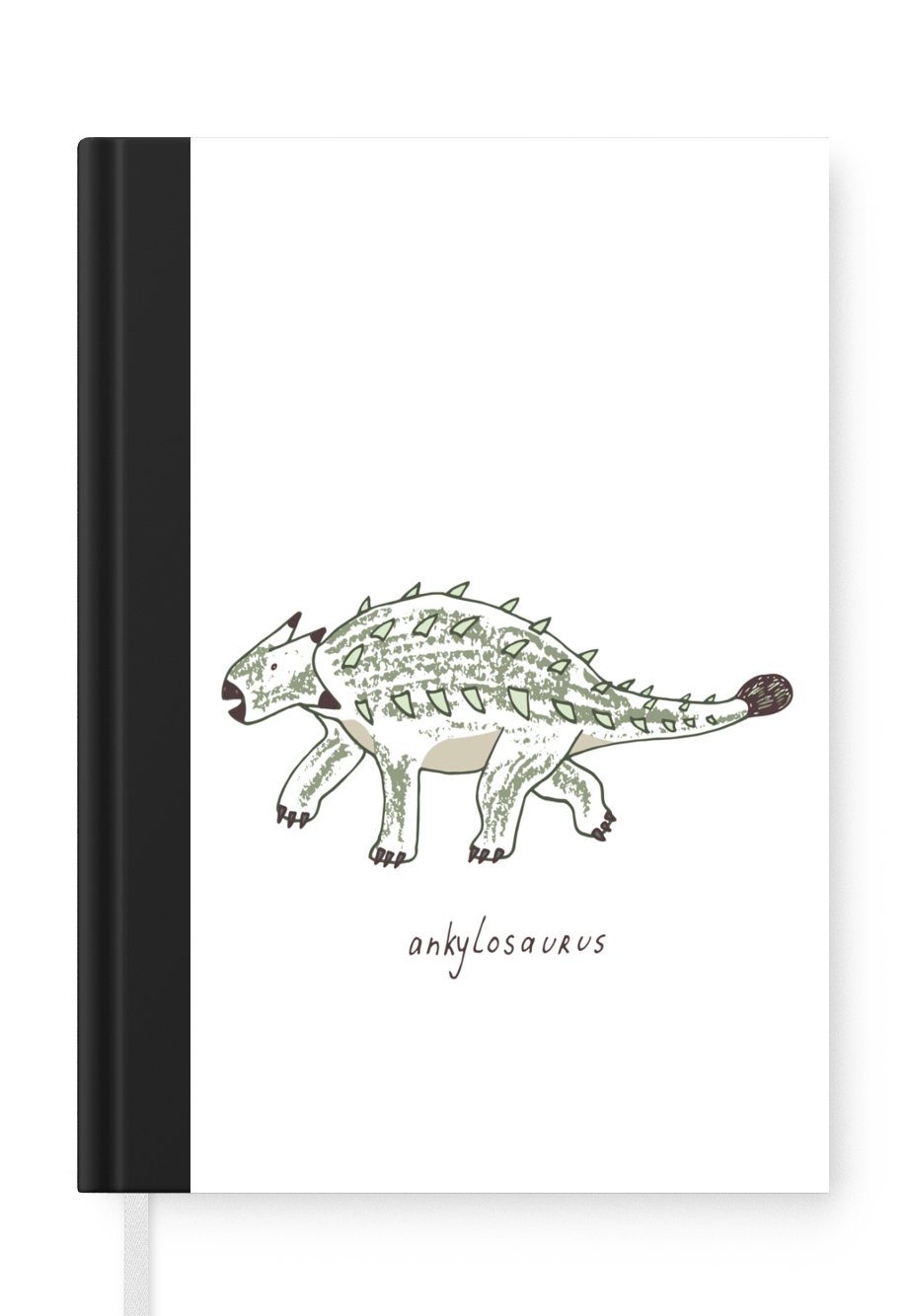 MuchoWow Notizbuch Kinderzimmer - Dinosaurier - Ankylosaurus - Jungen - Mädchen - Kind, Journal, Merkzettel, Tagebuch, Notizheft, A5, 98 Seiten, Haushaltsbuch