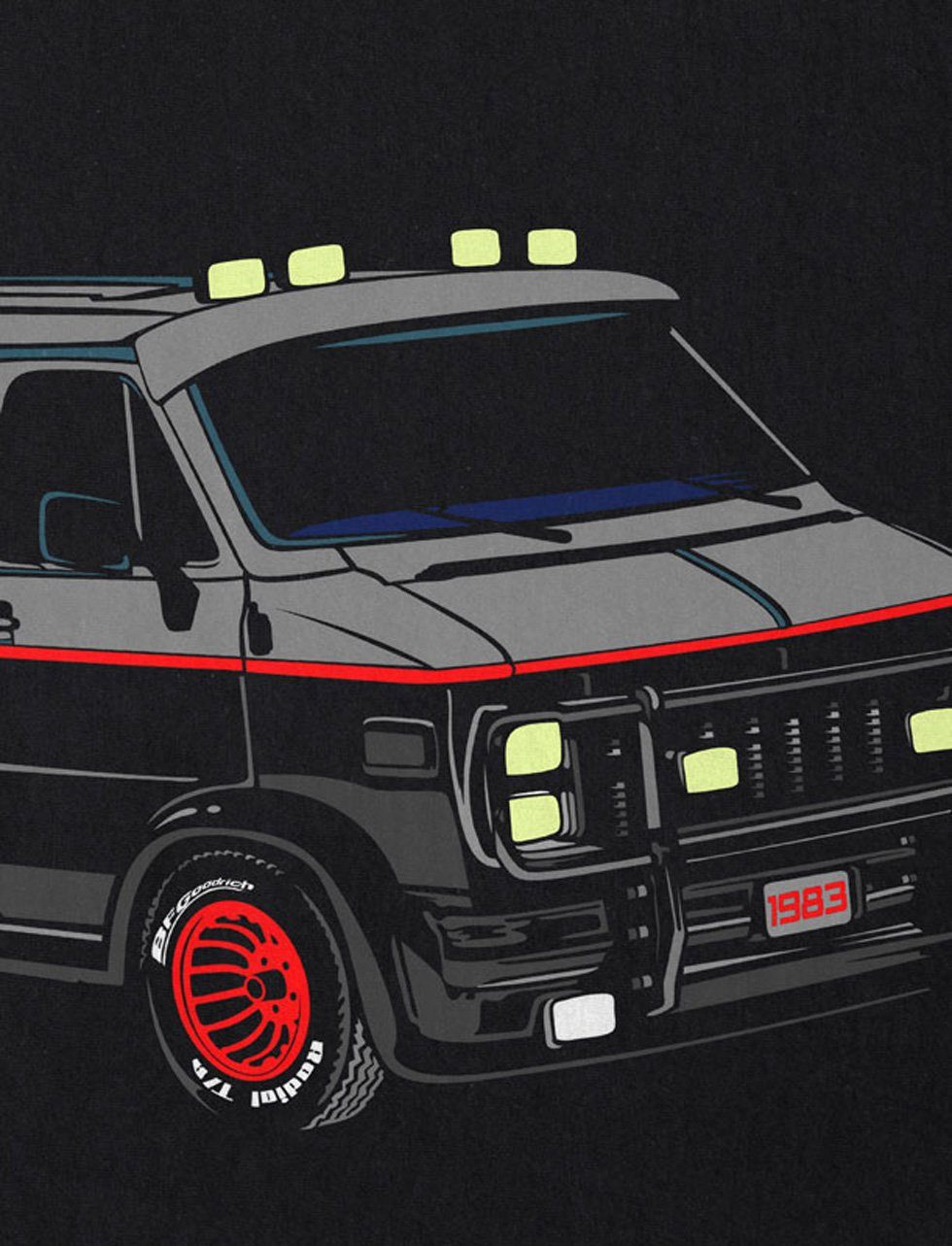 style3 T-Shirt A-Team Van Hannibal Smith mr.t murdock gmc g20 vandura truck günstig online kaufen