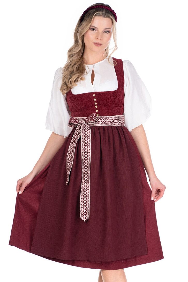 MarJo Dirndl Samt Dirndl 2tlg. - LEOPOLDSDORF - granatapfel günstig online kaufen
