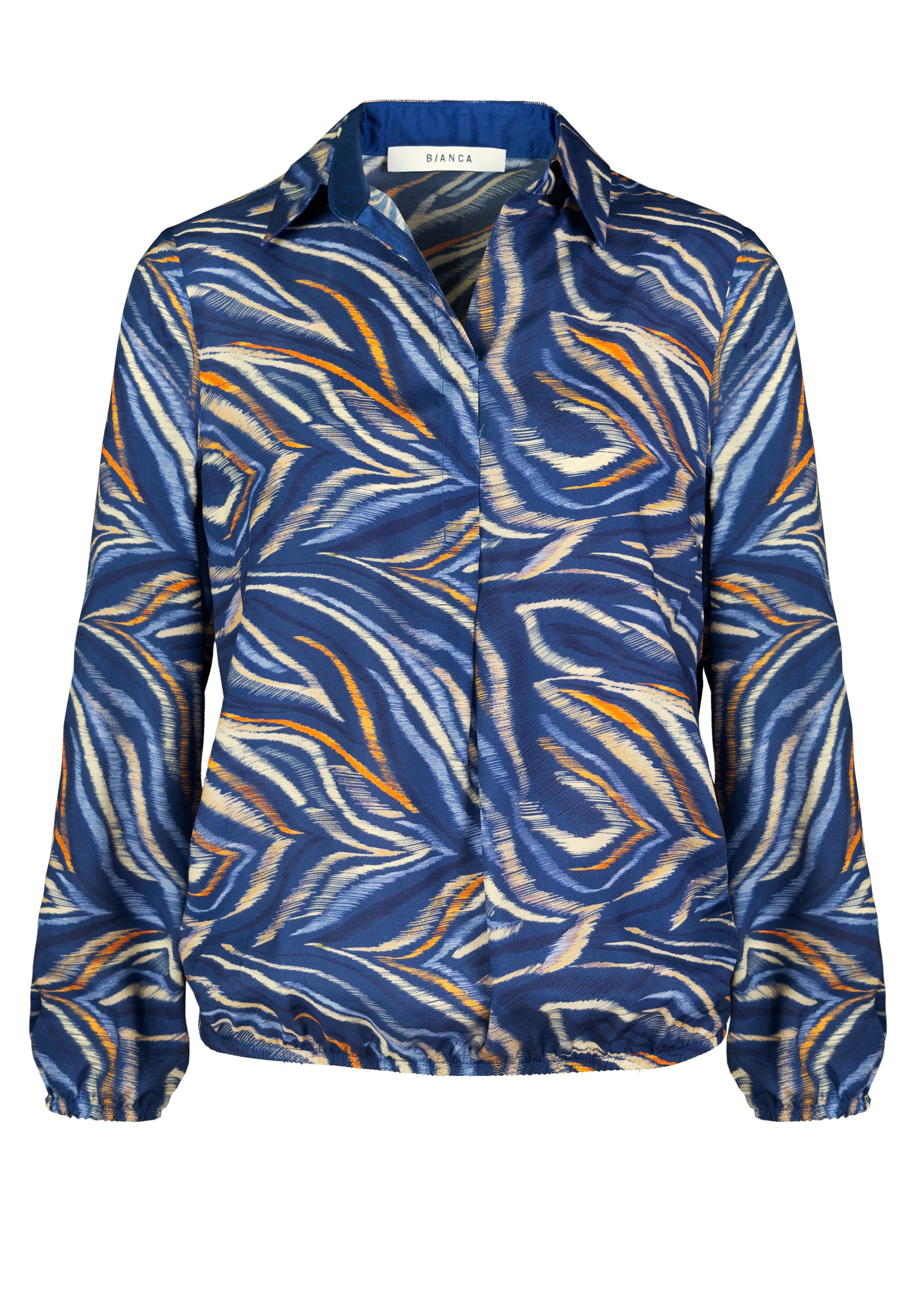 bianca Druckbluse ADINA mit extravagantem, graphischen Druck