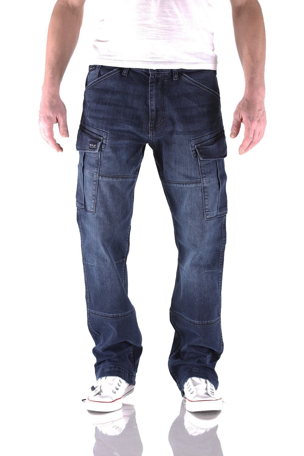 Big Seven Cargojeans Big Seven Brian Dark Ocean Cargo Herren Jeans