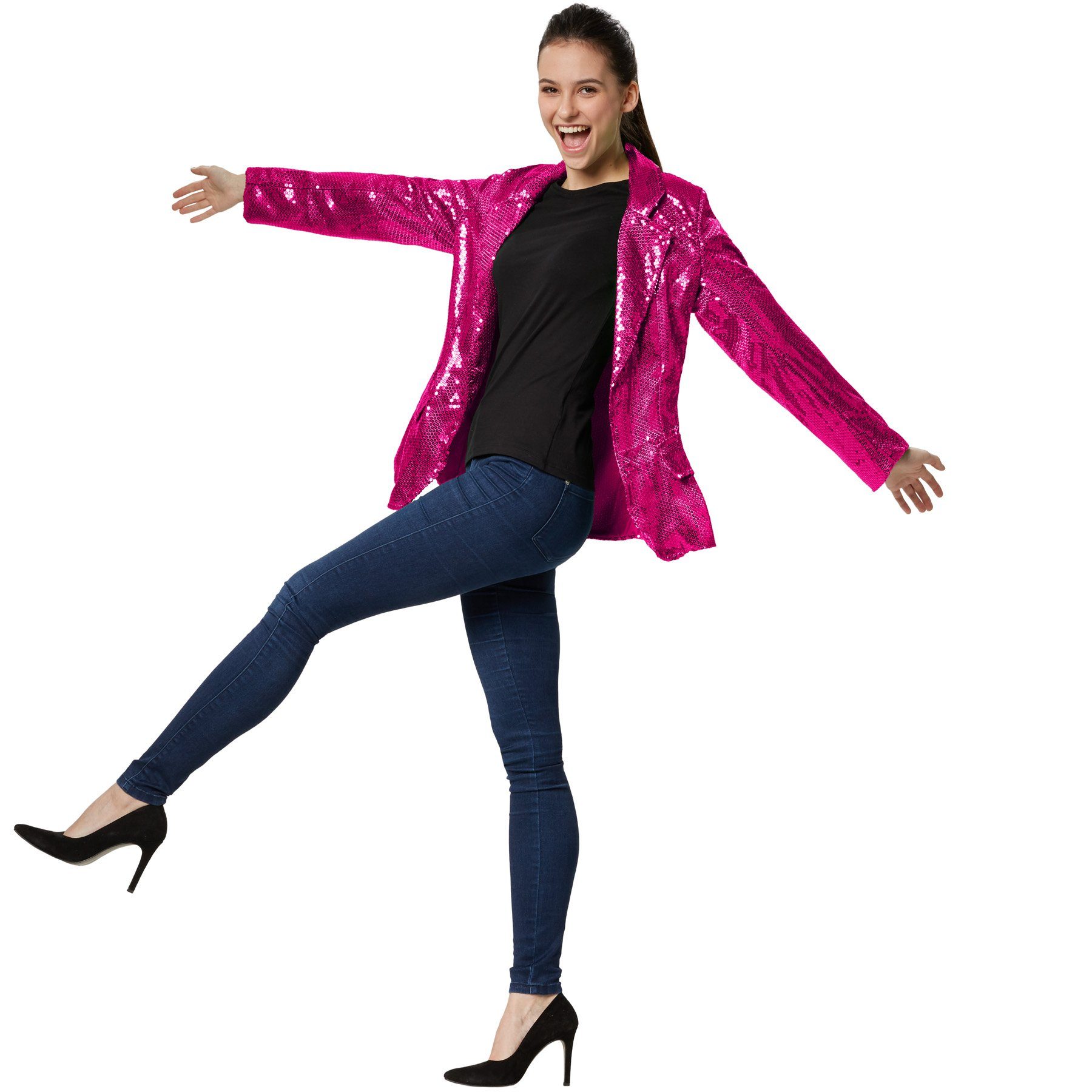 dressforfun Blouson Pailletten-Jackett Damen