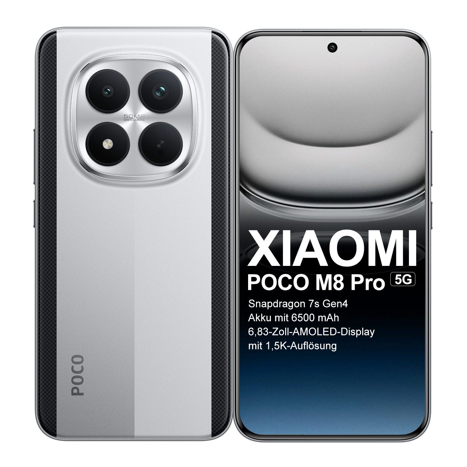 Xiaomi XIAOMI POCO M8 Pro 5G Smartphone (6.83 Zoll, 256 GB Speicherplatz)