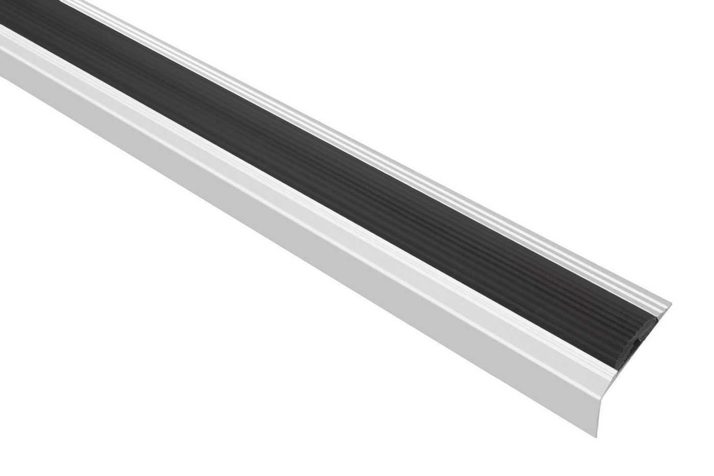 Thumbnail - Effector Winkelprofil A38 (Treppenkantenschutz aus eloxiertem Aluminium (1,2 Meter Silber) Anti Rutsch Aluschiene Ecksch...