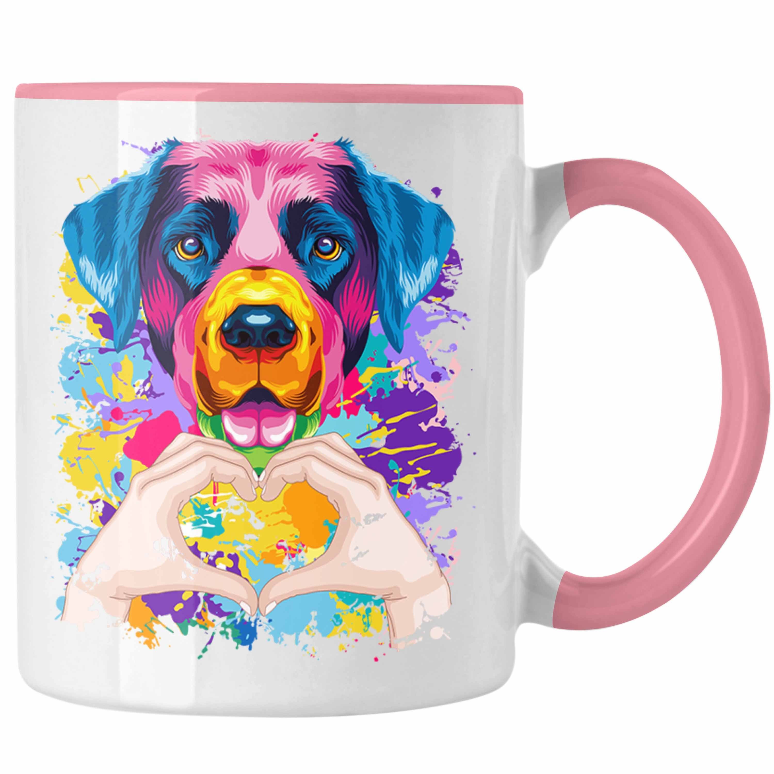 Lustiger Trendation Tasse Love Spruch Tasse Farbe Labrador Geschenkid Geschenk Besitzer Rosa