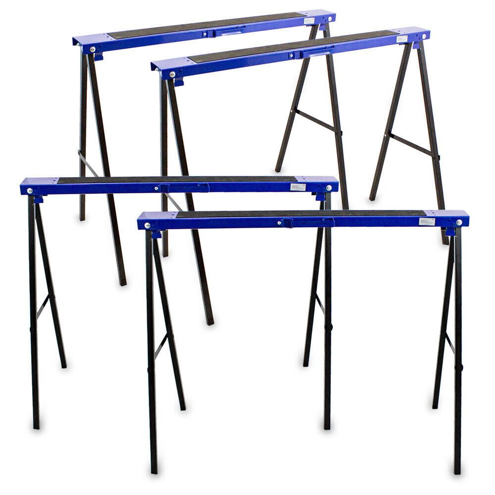 Bituxx Klappbock 2 Paar klappbar mit Tragegriff, 125 kg max. Belastbarkeit, (Spar Set, 4-St., MS-17510)
