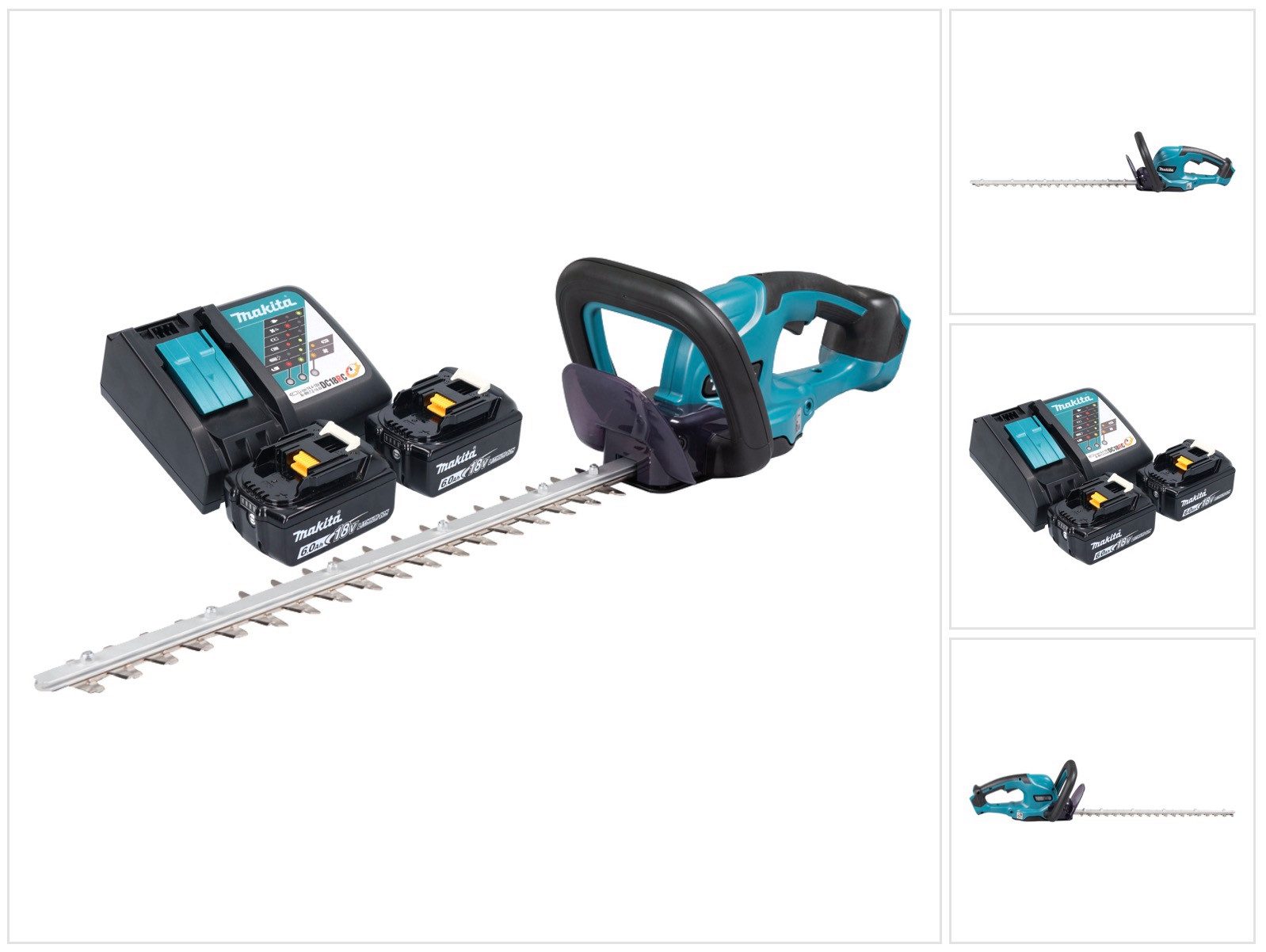 Makita Akku-Heckenschere DUH 507 RG2 18 V 50 cm + 2x Akku 6,0 Ah + Ladegerät