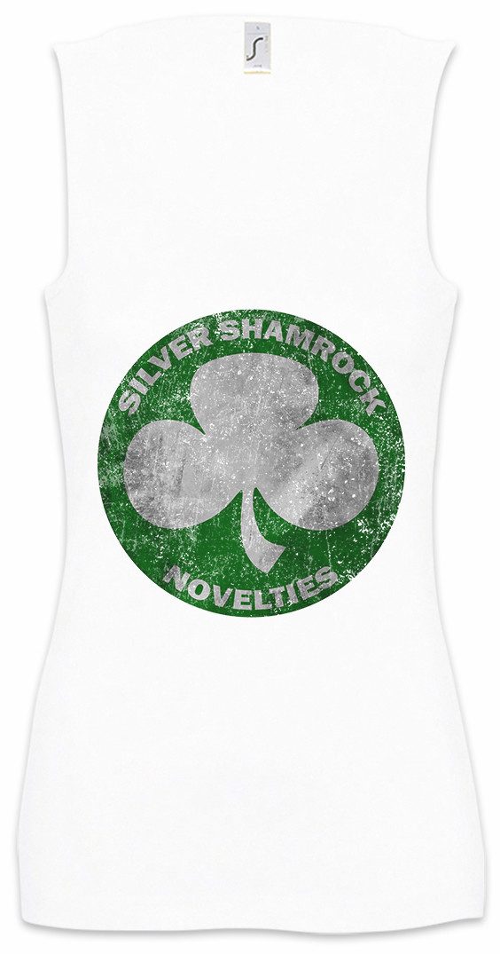 Tanktop Silver Shamrock Novelties Ärmelloses Damen T-Shirt Road Sign Logo