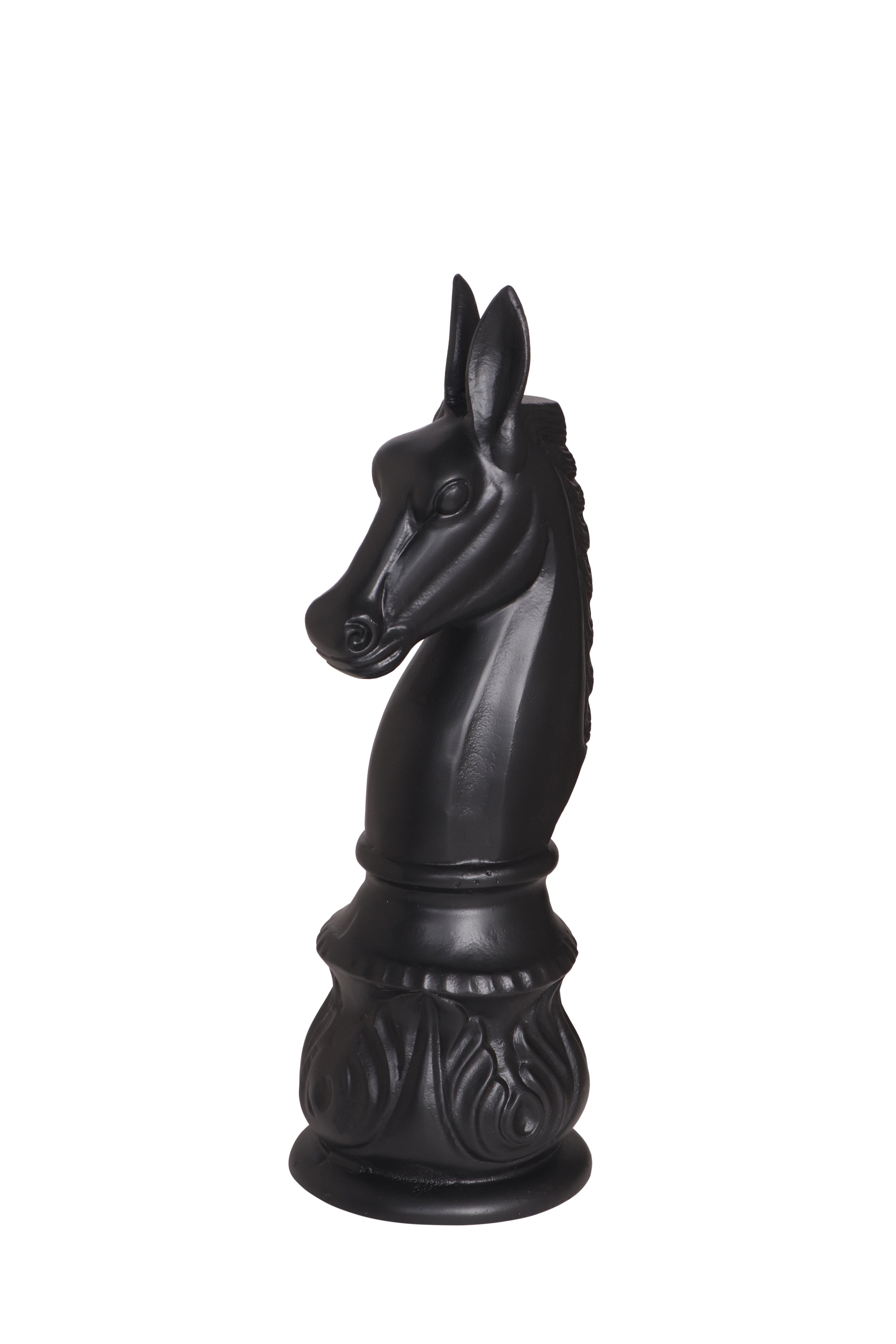 Höhe Skulptur Pferd cm, Metall matt als Pferdliebhaber, HORSE Dekoobjekt 59 More2Home für schwarz