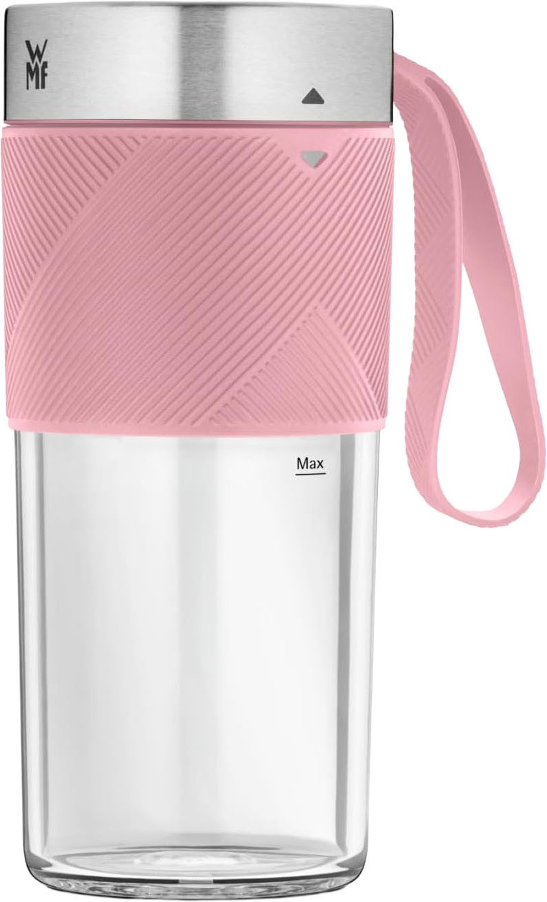 WMF Smoothie-Maker KÜCHENminis Mix on the Go, 50 W, tragbar, wiederaufladbar, 300 ml, 50 W, langlebiger Akku, 20.000 U/min