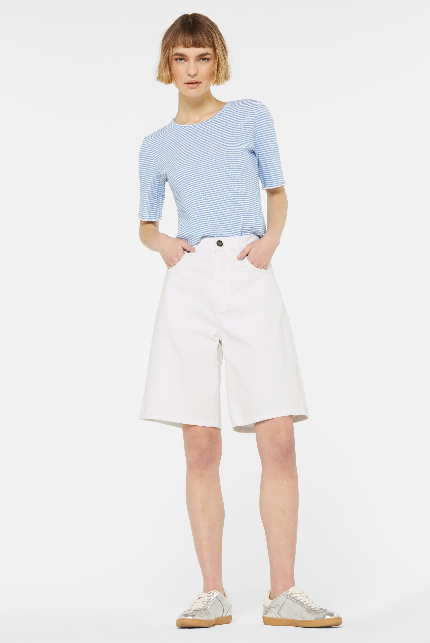 SENSES.THE LABEL Jeansshorts mit hoher Leibhöhe günstig online kaufen