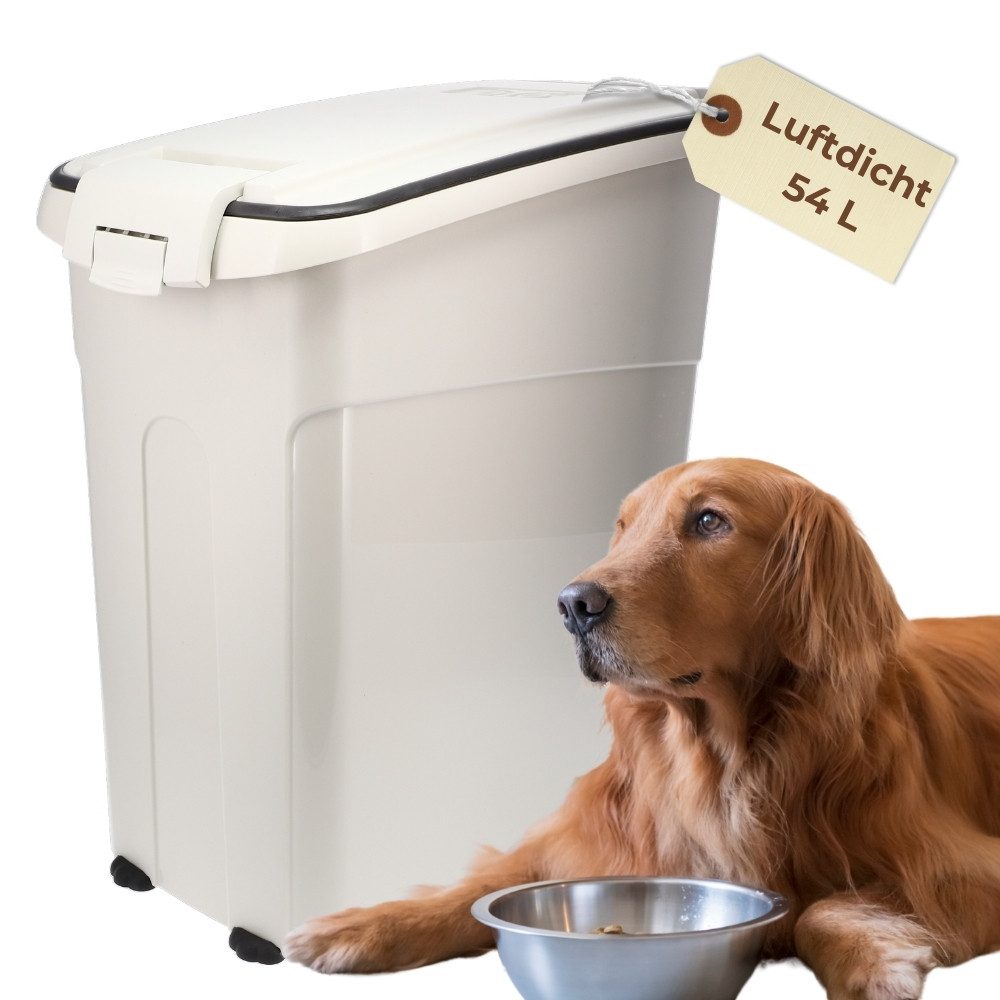 Futterbehälter Futtertonne Luftdicht Pferd Hund Aufbewahrung Trocken Futter Box 54L