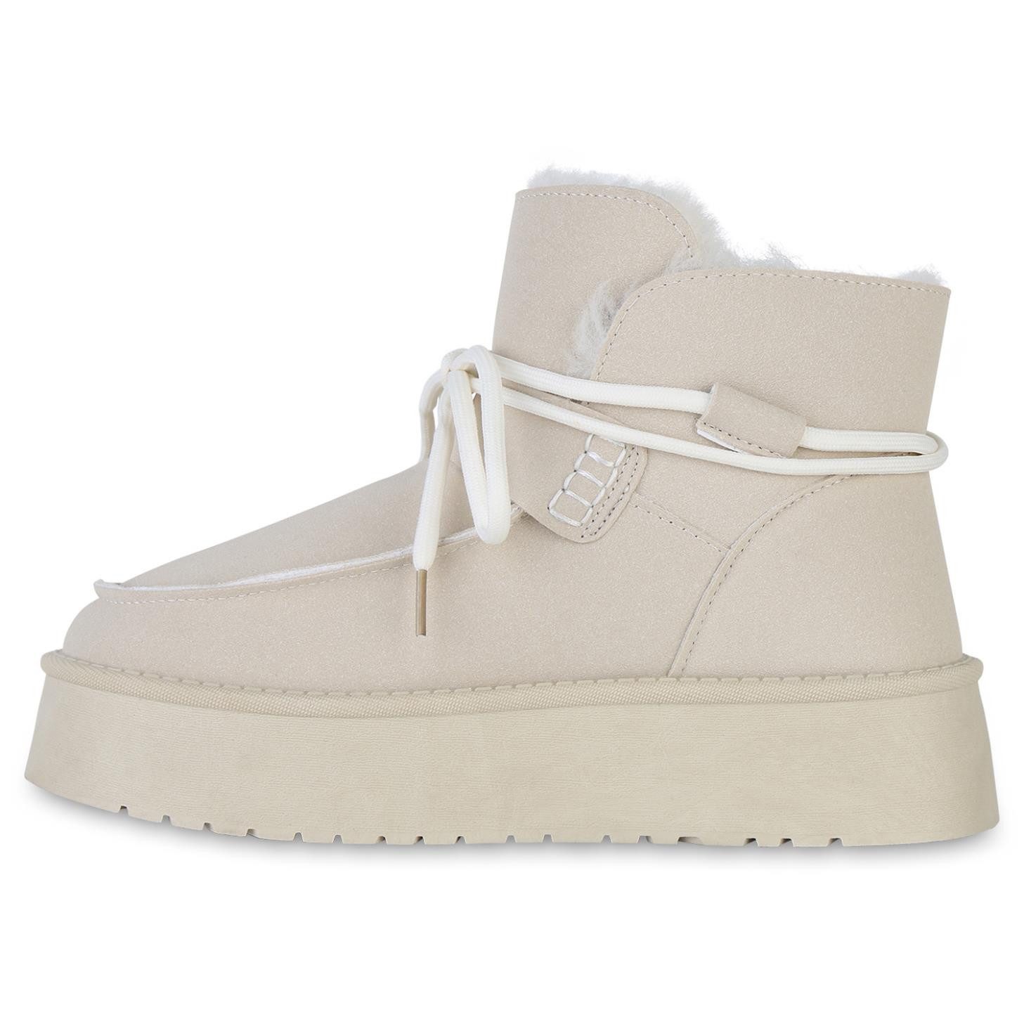 VAN HILL 841476 Winterstiefelette Damen Warm Gefütterte Winter Boots Stiefe günstig online kaufen