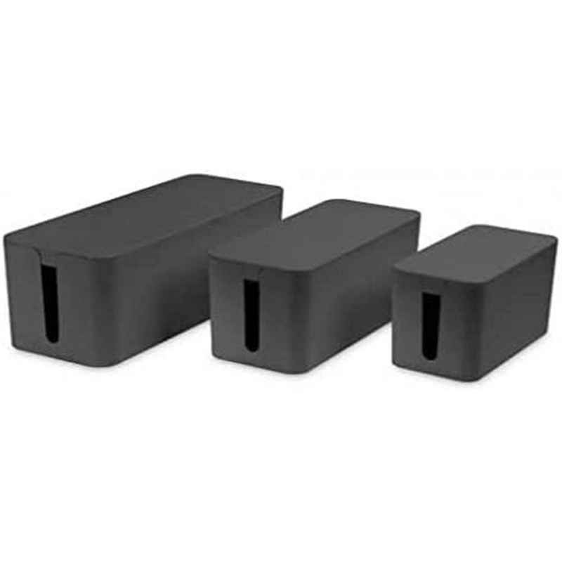 Digitus Kabelbox »DA-90510 Kabelmanagementbox Set«, 3er Set, 3 Größen S, M, L schwarz, robust, Kabelbox