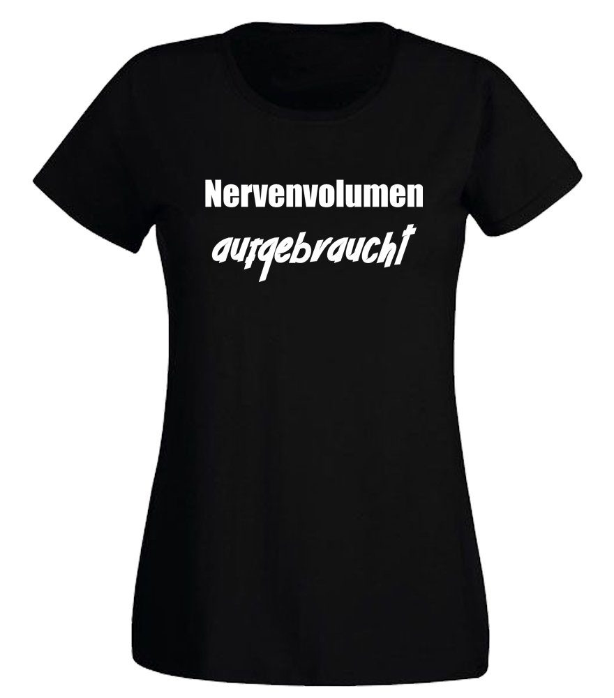 T-Shirt Nervenvolumen aufgebraucht