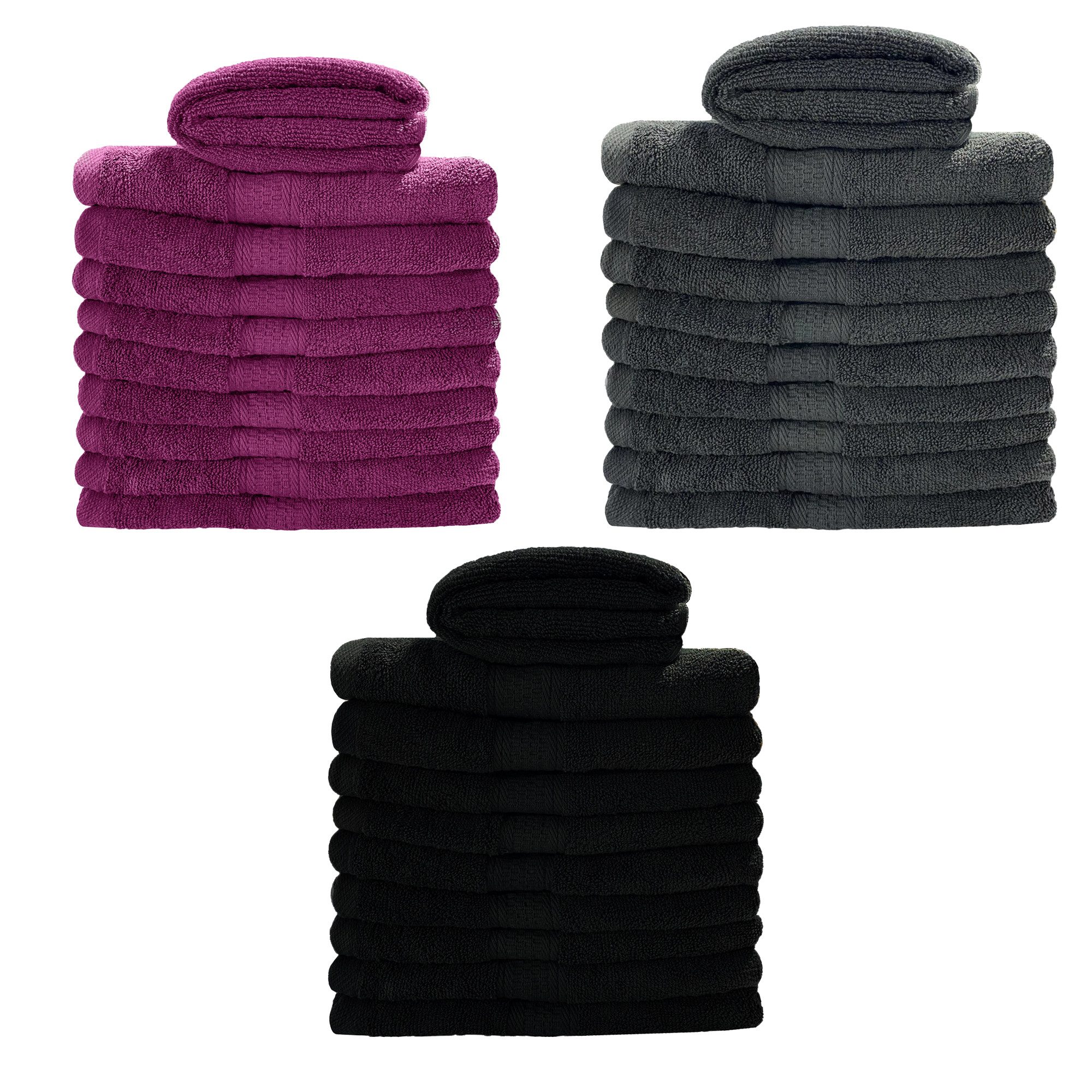Myooka Handtuch Set Badetuch Duschtücher Handtücher günstig online kaufen