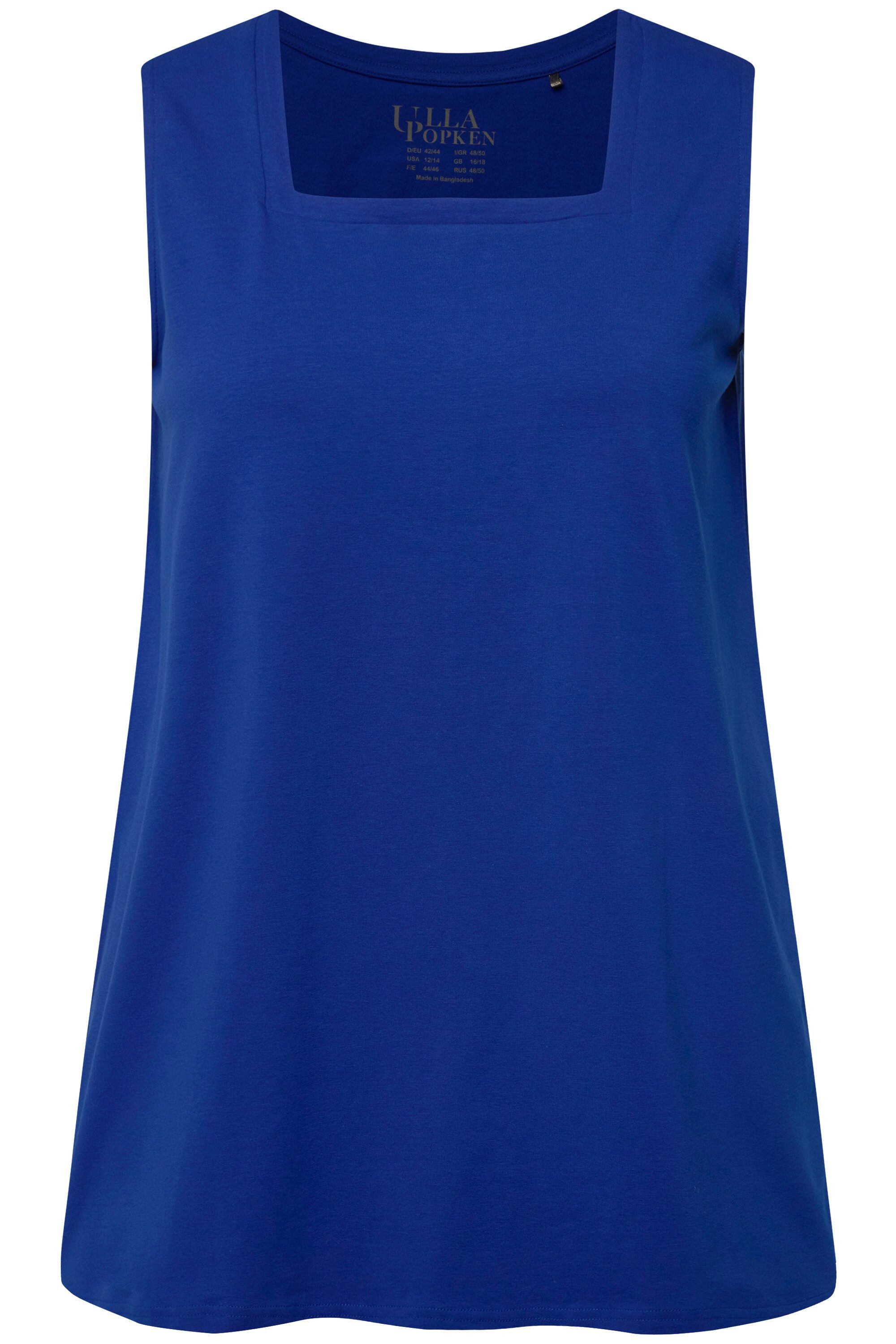 Ulla Popken Longshirt Longtop Classic Fit Carré-Ausschnitt ärmellos günstig online kaufen