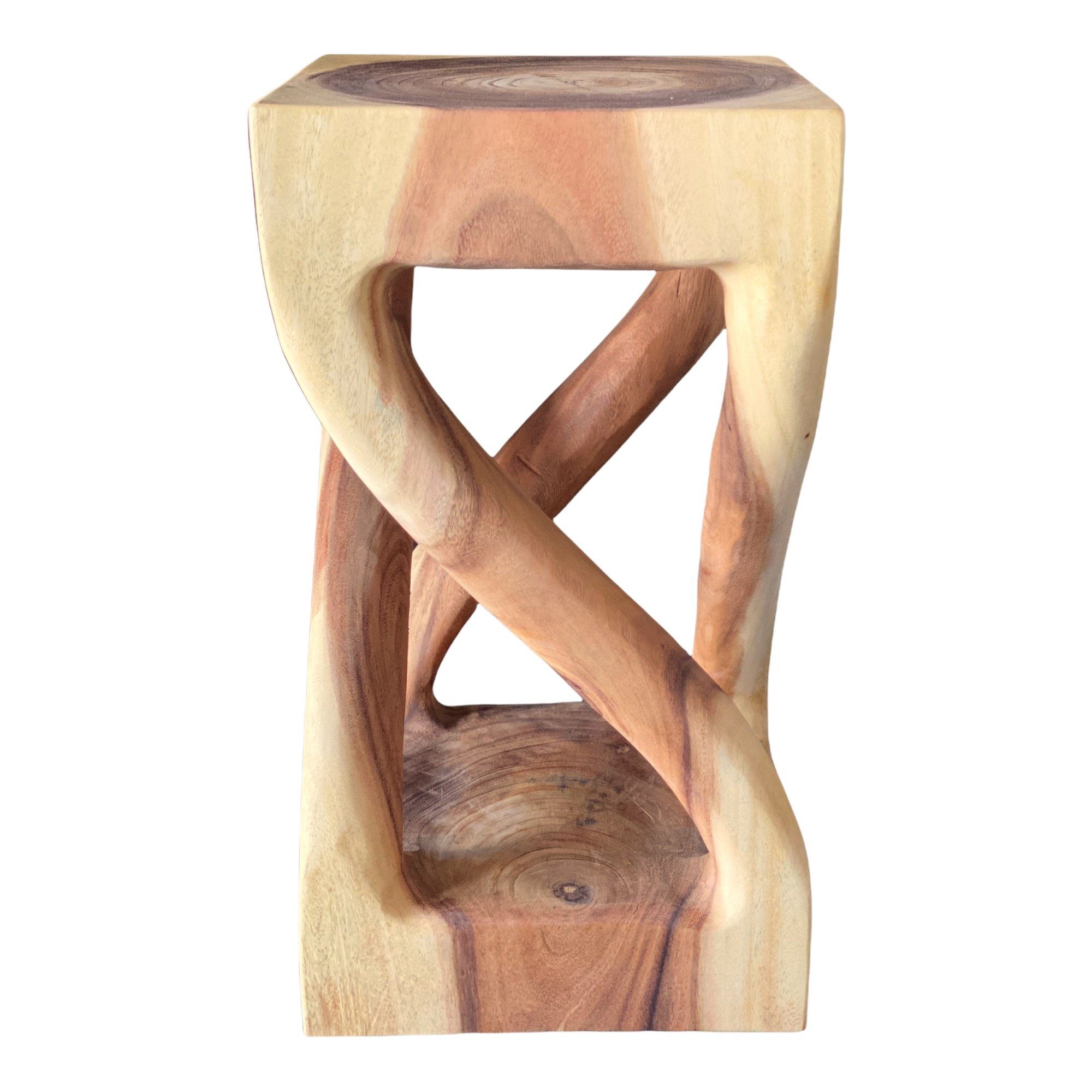 FaHome Beistelltisch Holz: Handgefertigter, Vielseitiger 28cm) x Holzhocker, (50cm & 28cm Hochwertiger Massiv x
