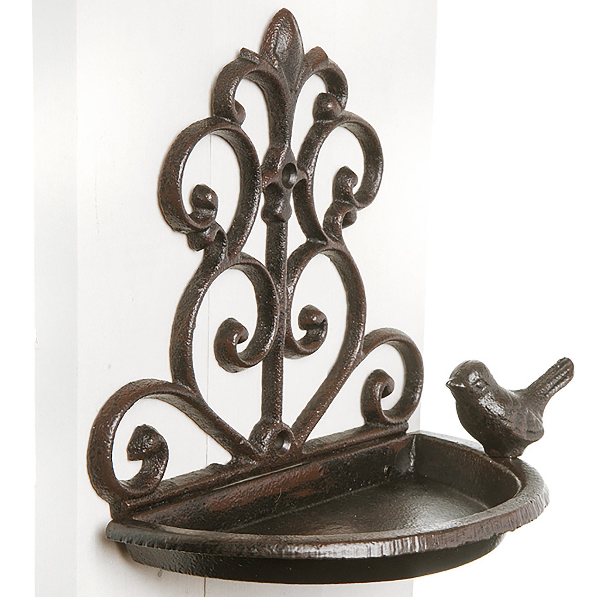 Annastore Vogeltränke Vogeltränke mit Herz zur Wandmontage - Futterschale für Vögel, Ø 20 cm/H 18,5 cm