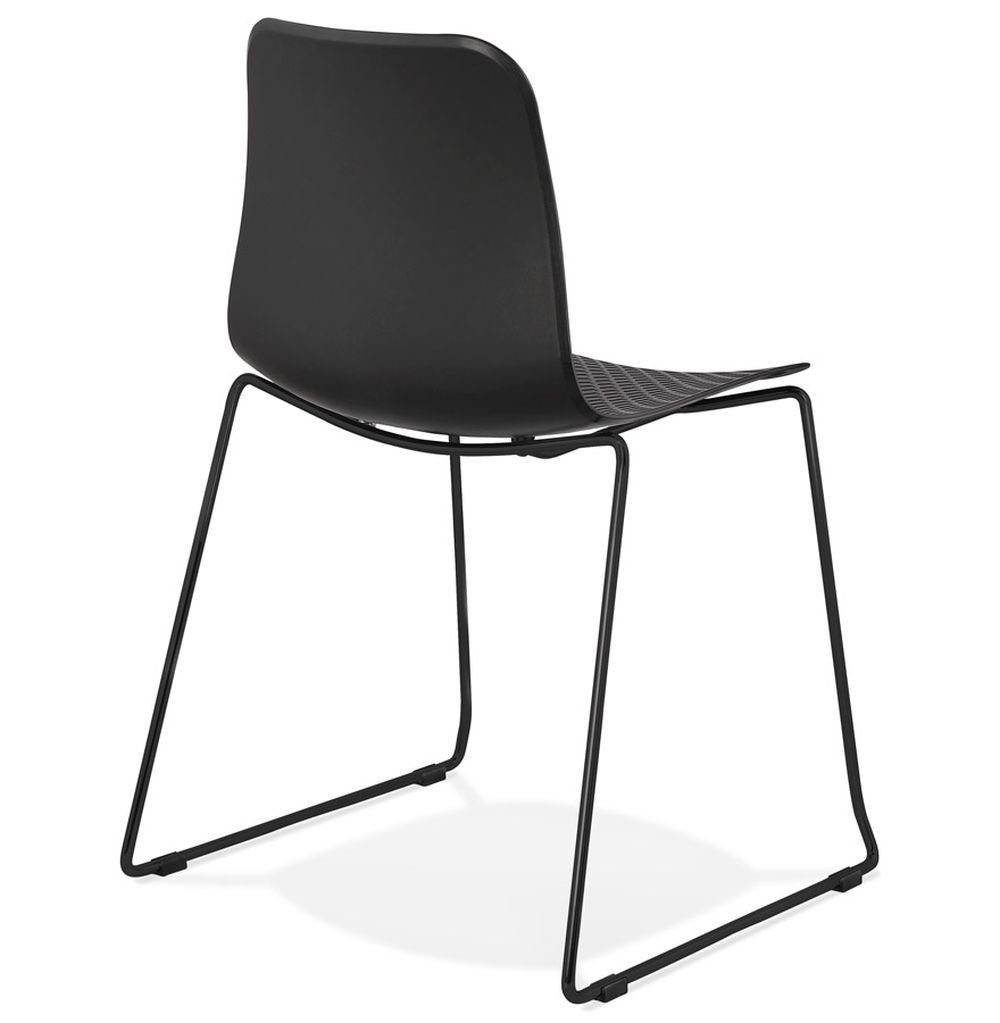 (black) Stuhl NIL KADIMA 55 Esszimmerstuhl x Plastic x 50 Schwarz DESIGN Polym