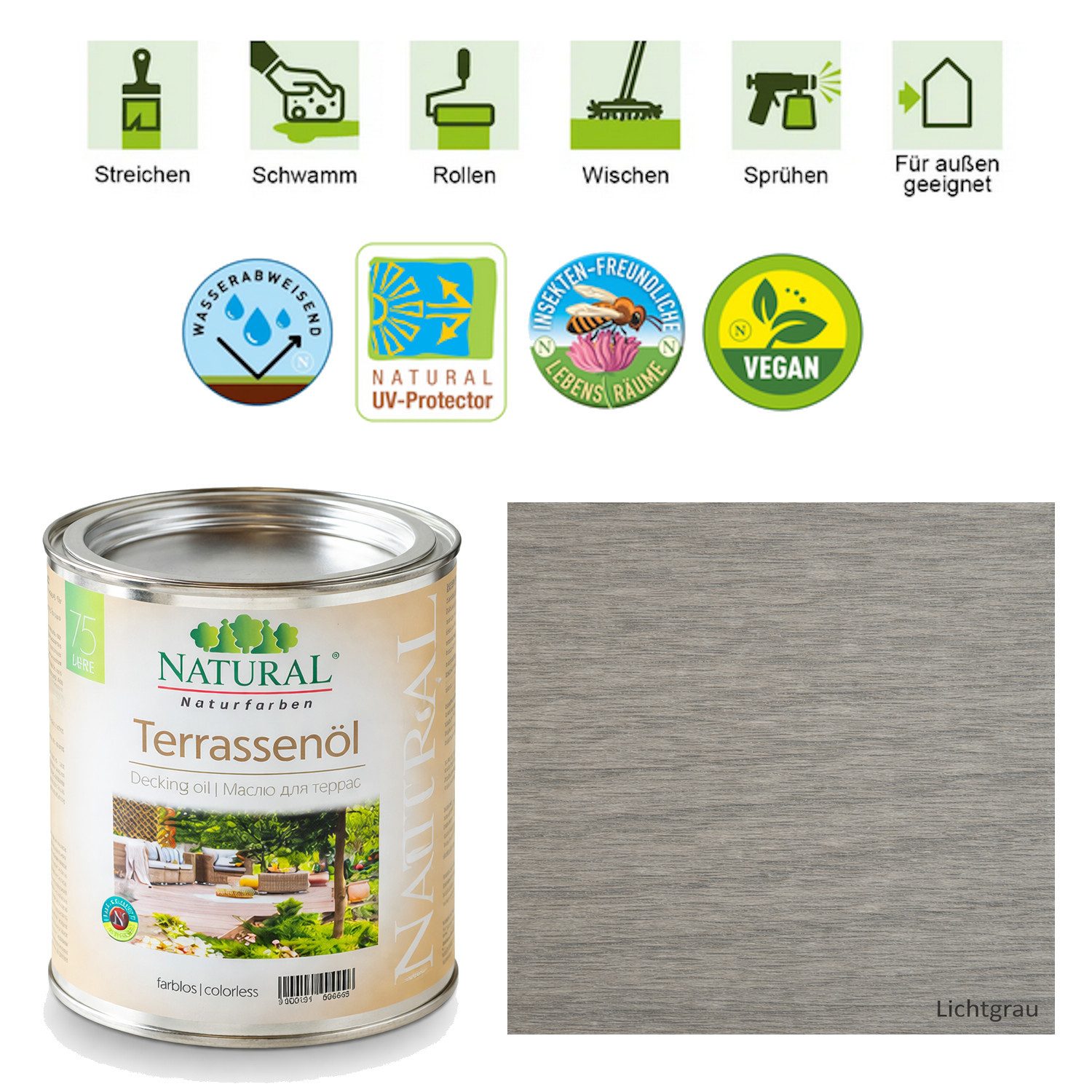 Natural Naturfarben GmbH Holzöl Terrassenöl ökologischer Schutz für bewitterte Oberflächen