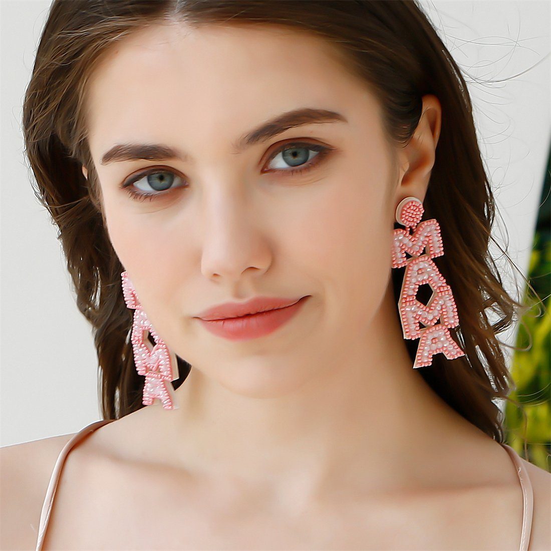 Paar Ohrhänger DÖRÖY kreative Ohrringe Ohrringe, böhmischen gewebten Vintage Rosa Frauen