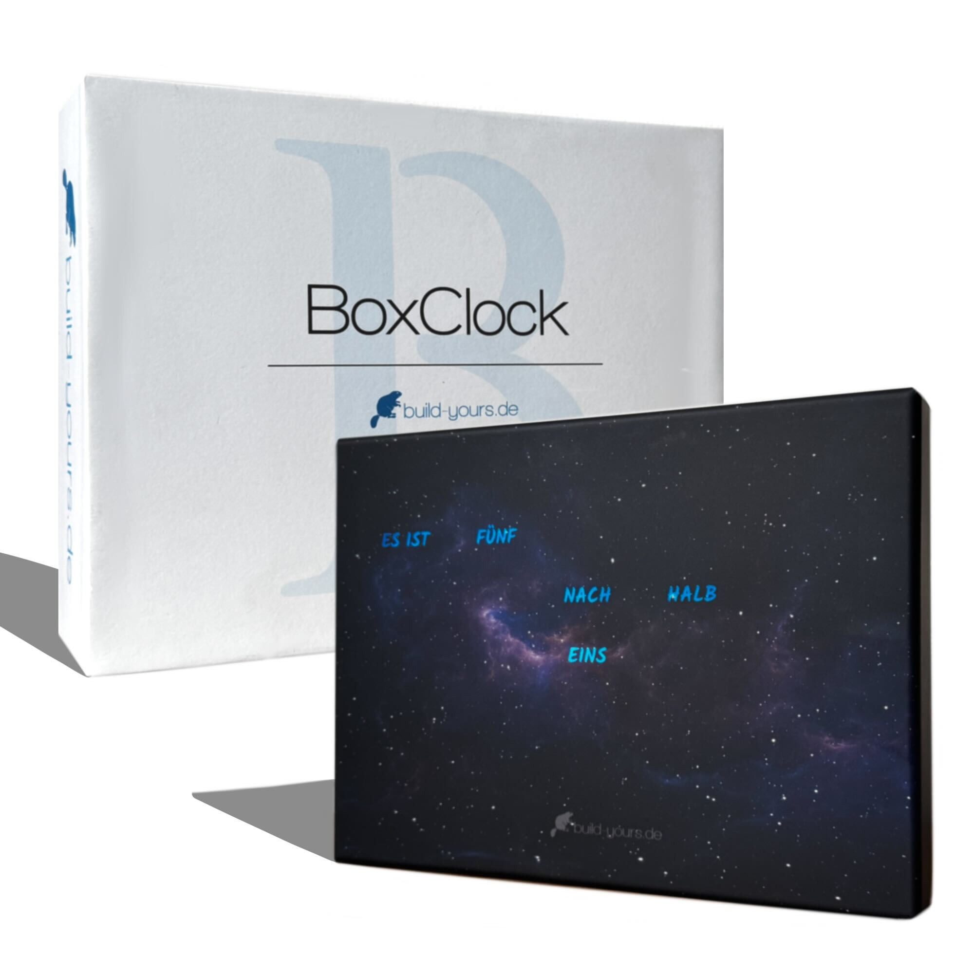 build-yours.de Standuhr BoxClock PLA - Die Wortuhr für den Schreibtisch - L günstig online kaufen