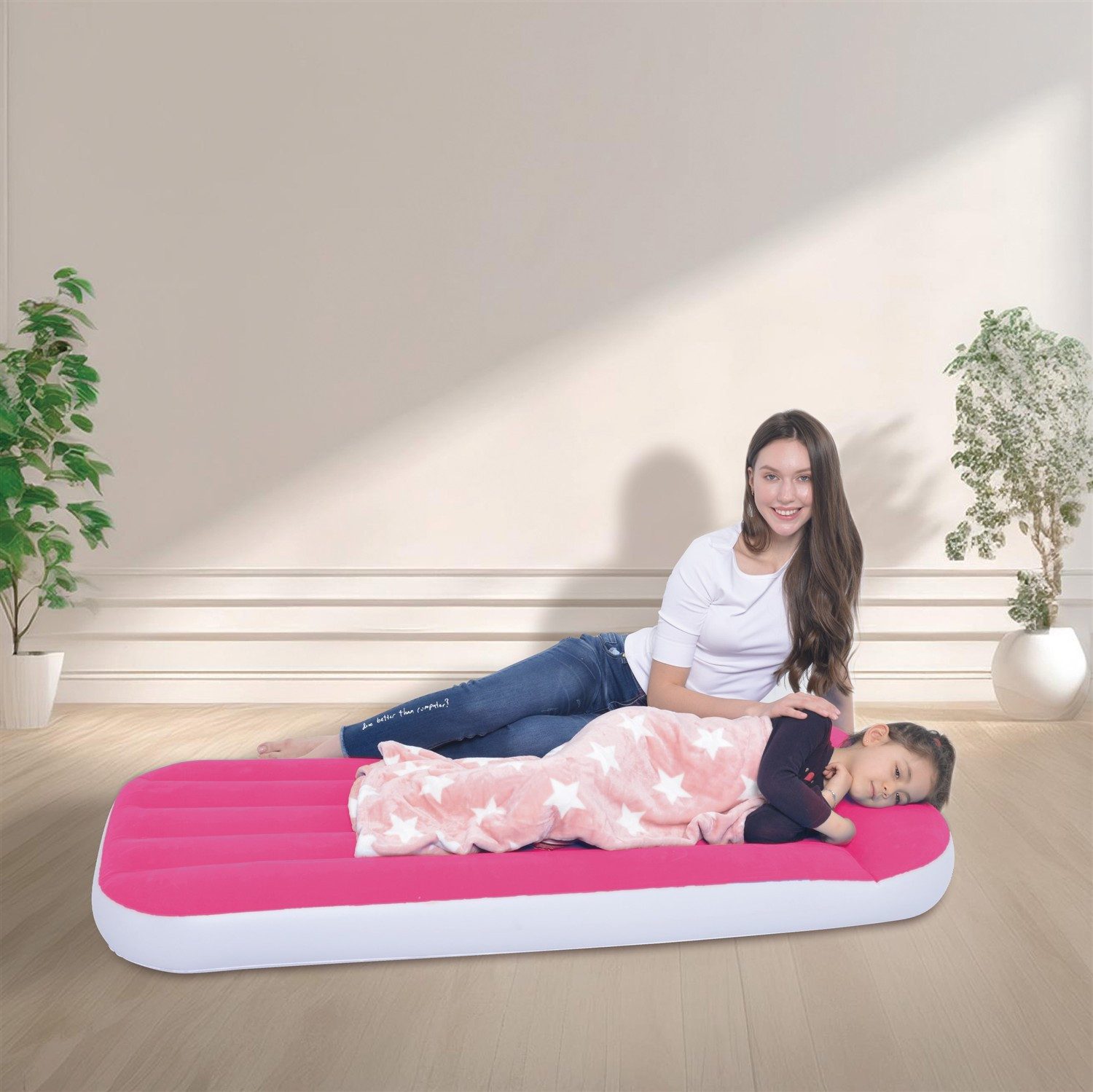 Avenli Luftbett Aufblasbares Kinderbett rosa, (Luftbett günstig online kaufen