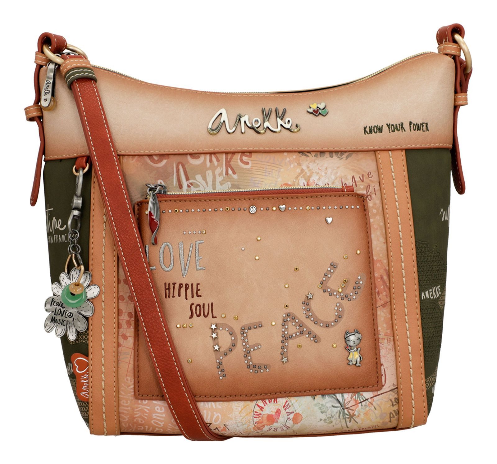 Anekke Umhängetasche Peace & Love günstig online kaufen