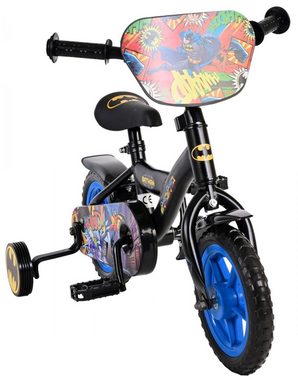 Volare Kinderfahrrad Batman - Jungen - 10 Zoll - Schwarz - Fester Gang, 1 Gang, 2 - 4 Jahre, einstellbare Lenkerhöhe