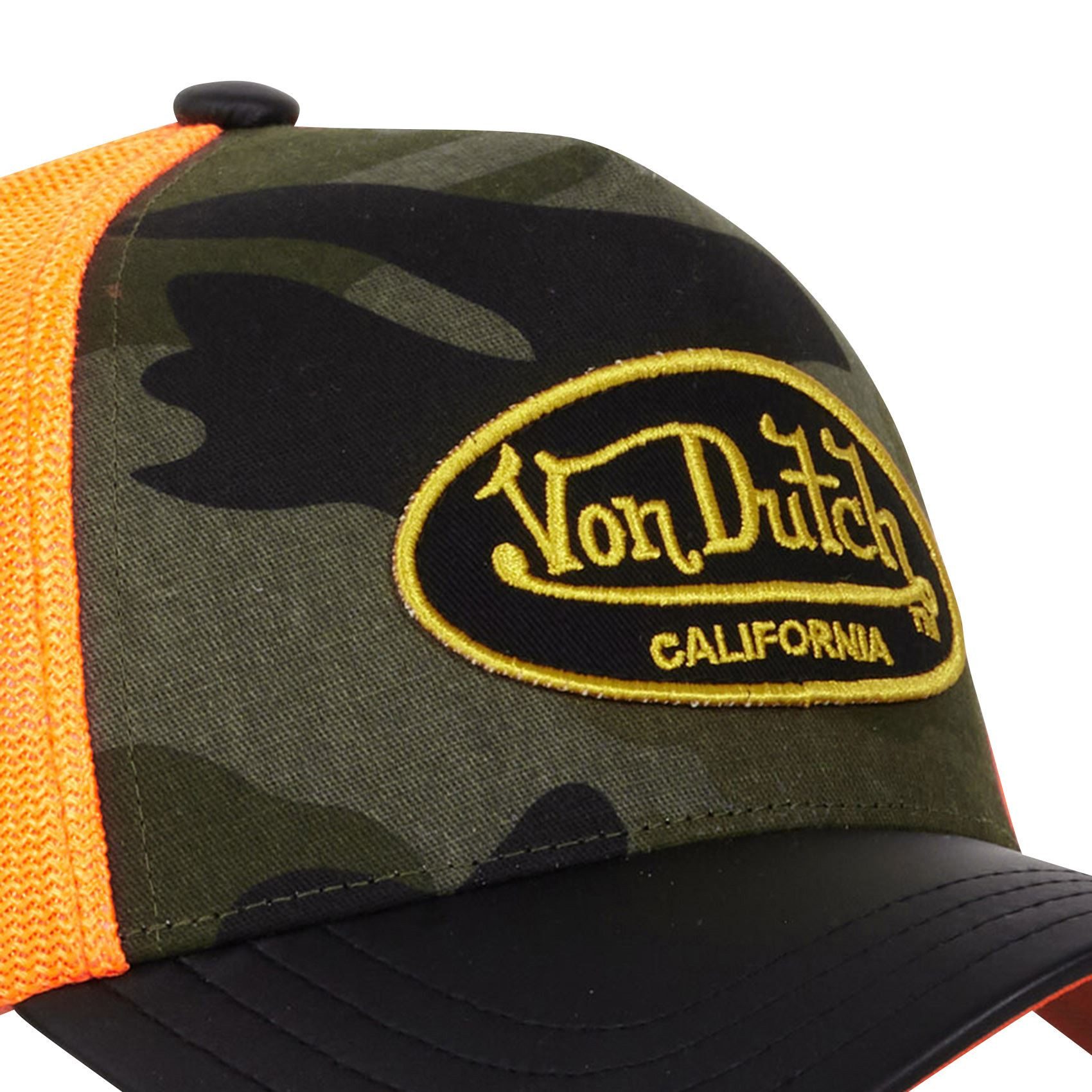 Von Dutch Trucker Cap Von Dutch Originals Trucker Cap - VINTAGE PREMIUM (Basecap, Basecap, Meshcap, Trucker Kappe) seitlicher Army Patch