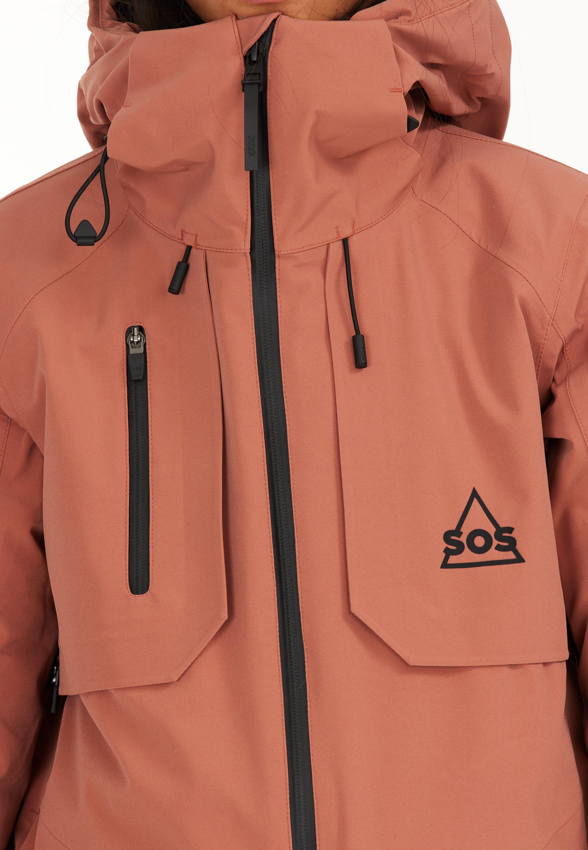 SOS Skijacke Aspen mit wasserabweisender Membran