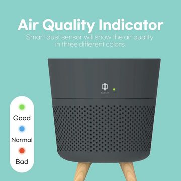 IMUNSEN Luftreiniger 100% ozonfrei, automatischer Schlafmodus, für 15 m² Räume, Umweltfreundlich und Effektiv für Ihr ZuhausenAutomatischer Betrieb