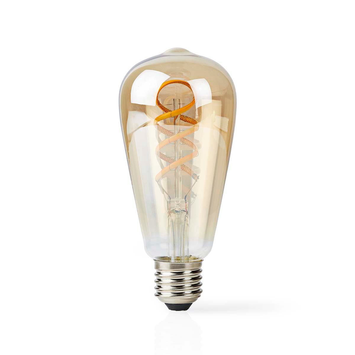 Nedis Smarte LED-Leuchte WIFILRT10ST64, wohnraum und loft, filament st64 smart, cct steuerung, retro design mo, Warm bis kühlen weiß, wohnraum und loft, filament st64 smart, cct steuerung, retro design mo