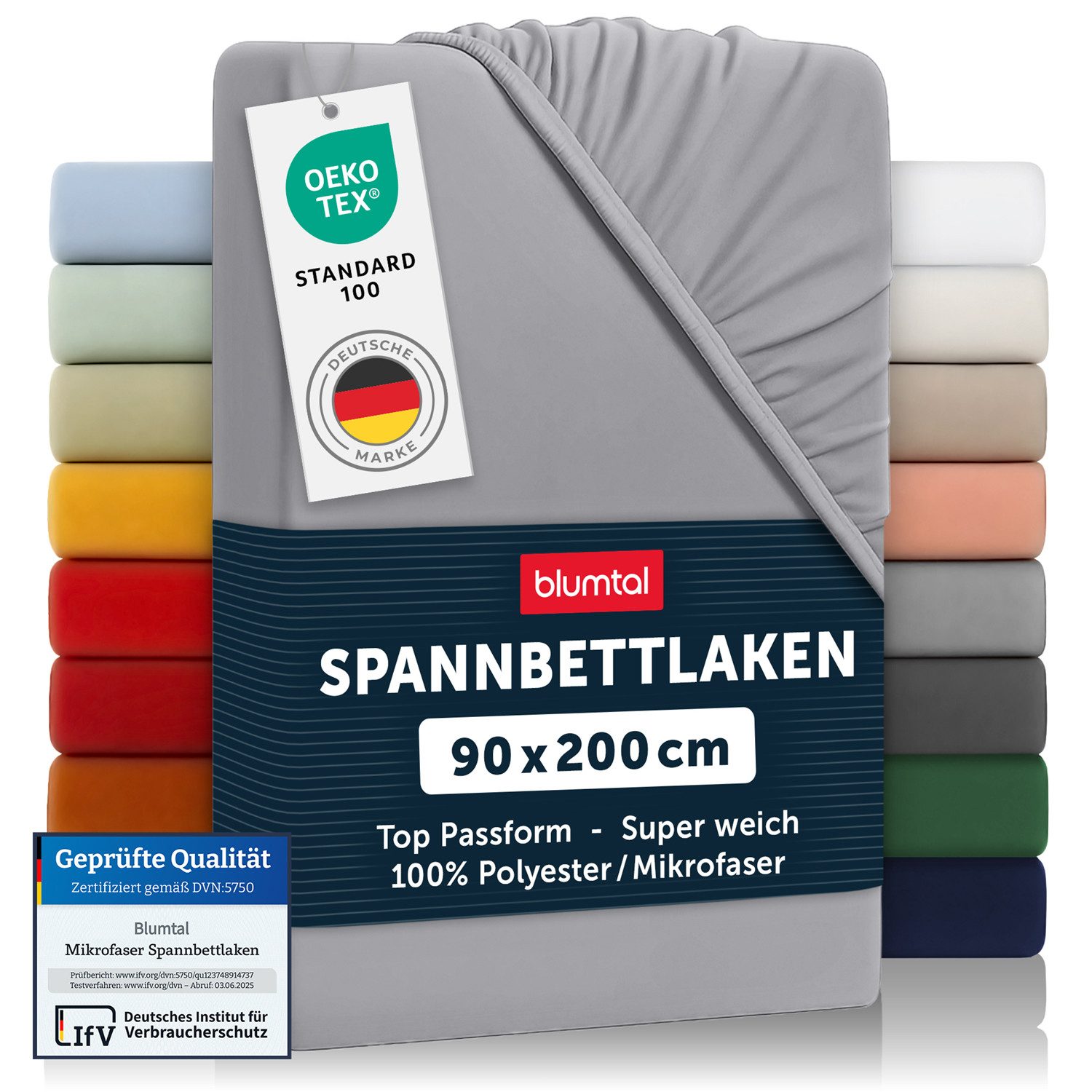 Blumtal Spannbettlaken Bettlaken aus Mikrofaser OEKO-TEX® zertifiziertes La günstig online kaufen