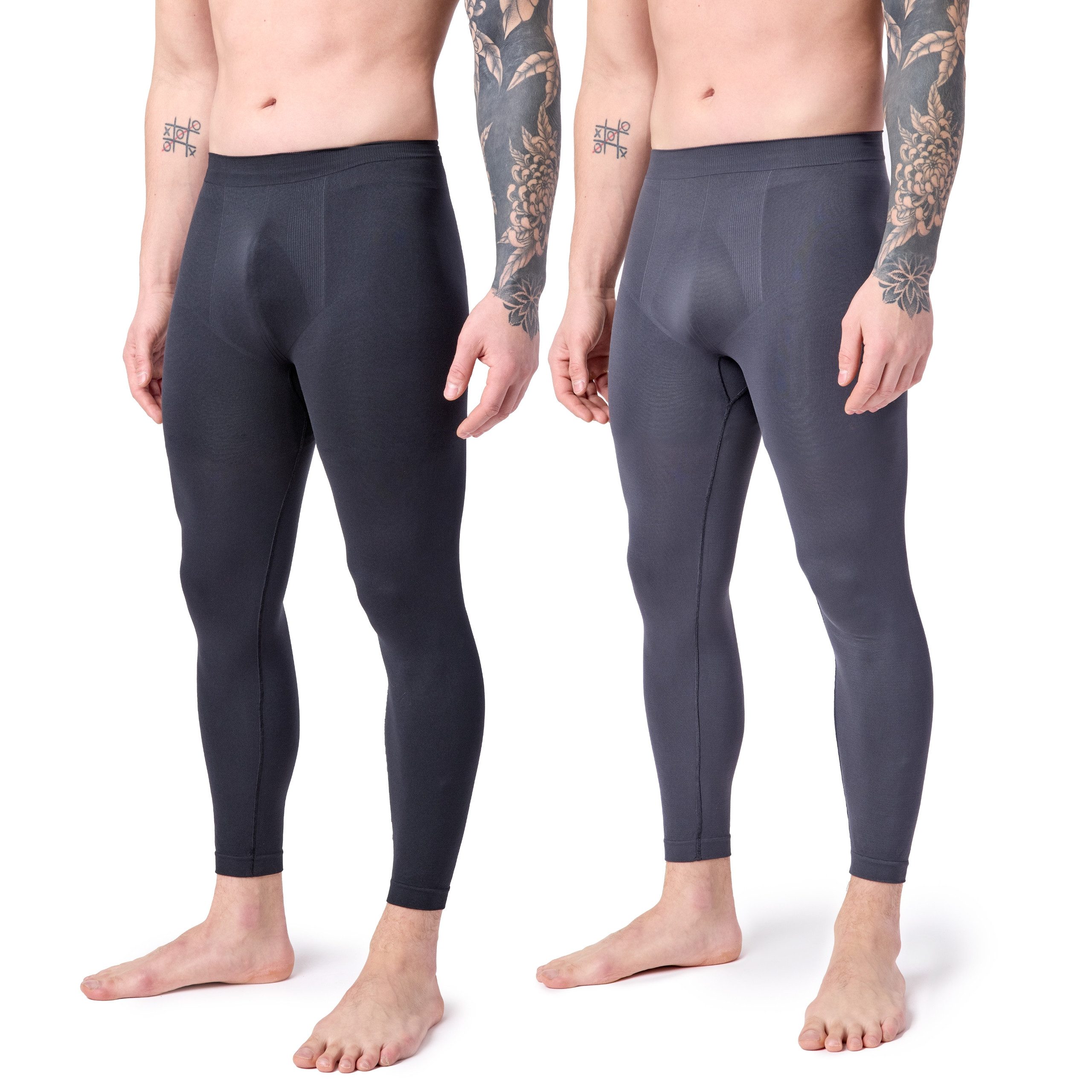 Funktionsunterhose 2er Pack Lange Unterhosen Herren für Winter Sport Ski Outdoor LA40-260