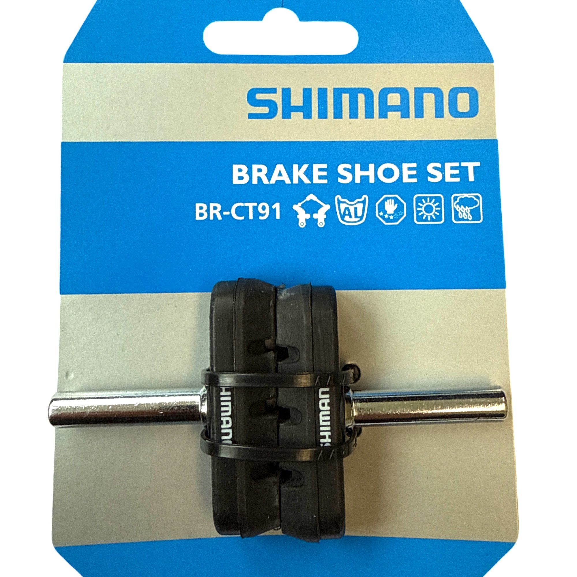 Shimano Felgenbremse Shimano Bremsschuh für BR-CT91 Fahrrad Retro Cantilever Bremsbeläge
