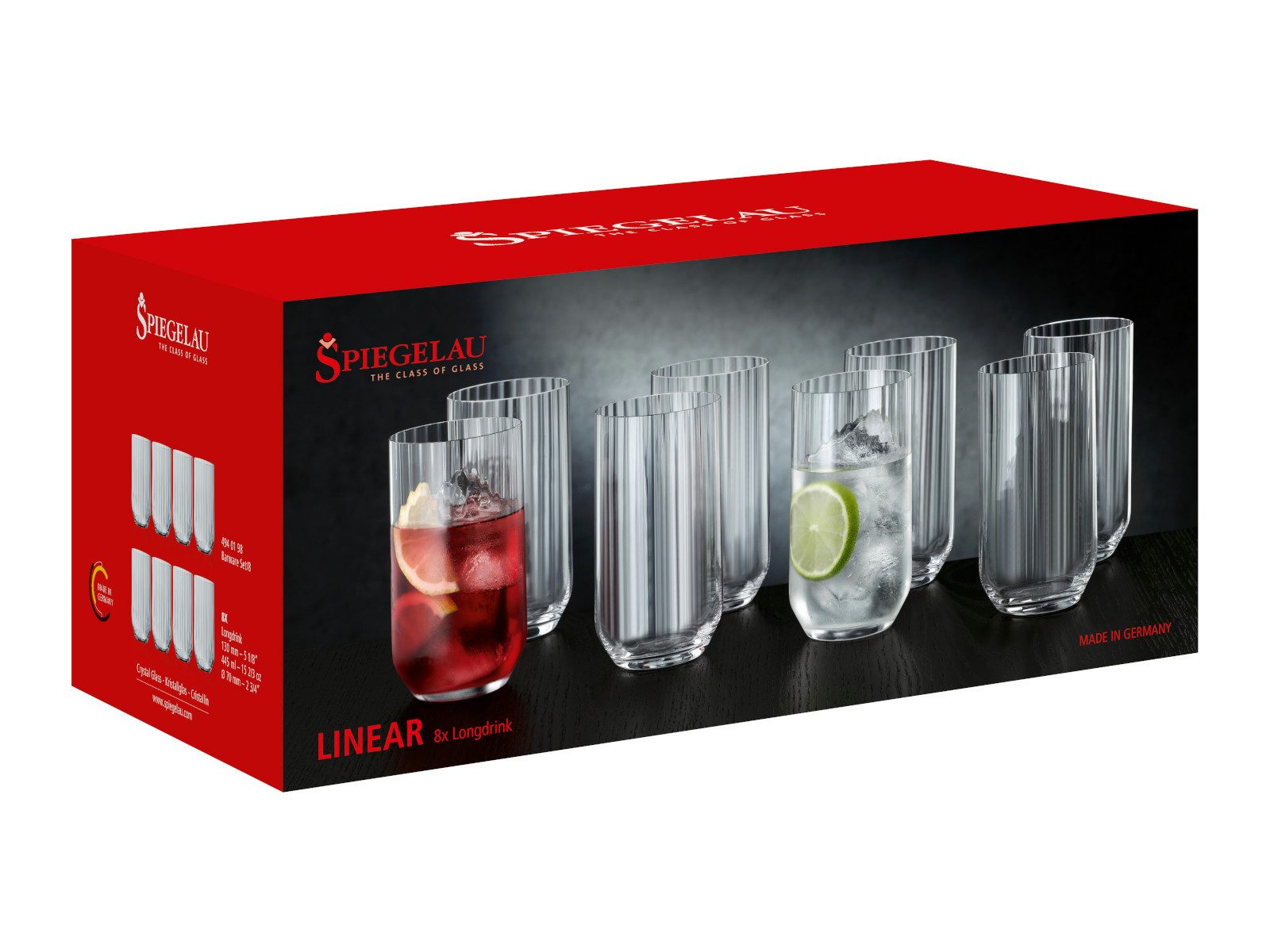 Gläser-Set Linear Longdrink Set 8tlg