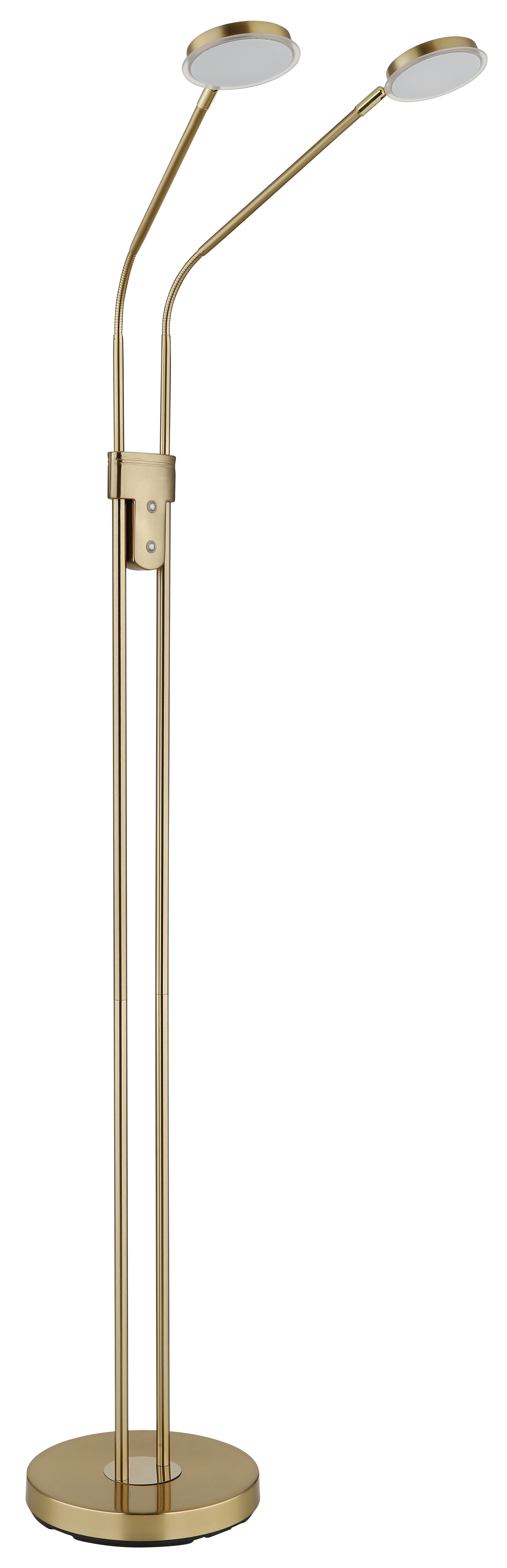 GLOBO LIGHTING Stehlampe SILVIO, LED fest integriert, Stehleuchte mit Touchdimmer, flexibel, modern & komfortabel