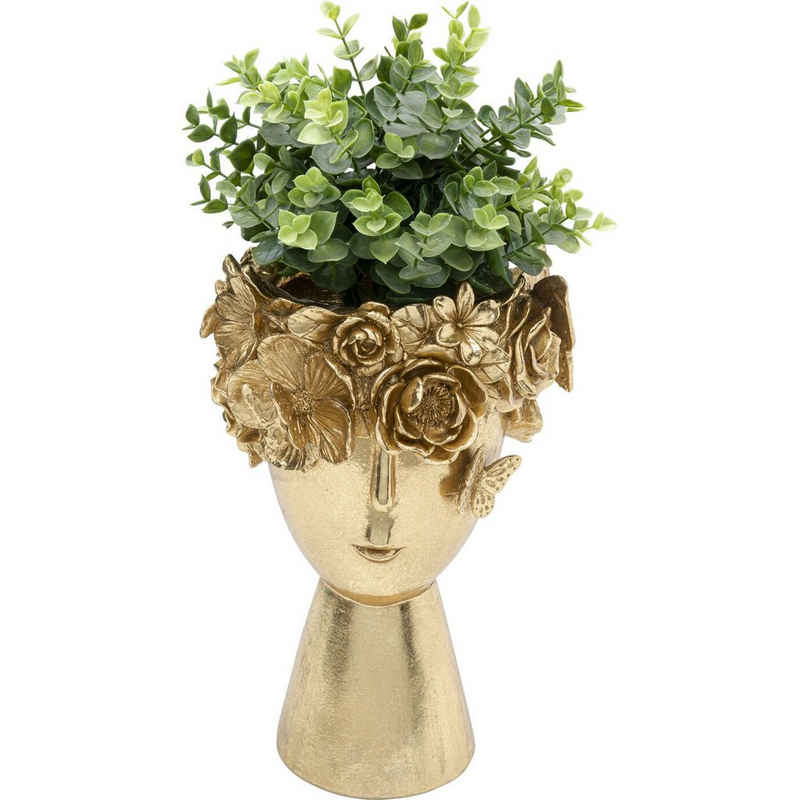 KARE Dekovase Deko Vase Flowercrown Gold 20cm