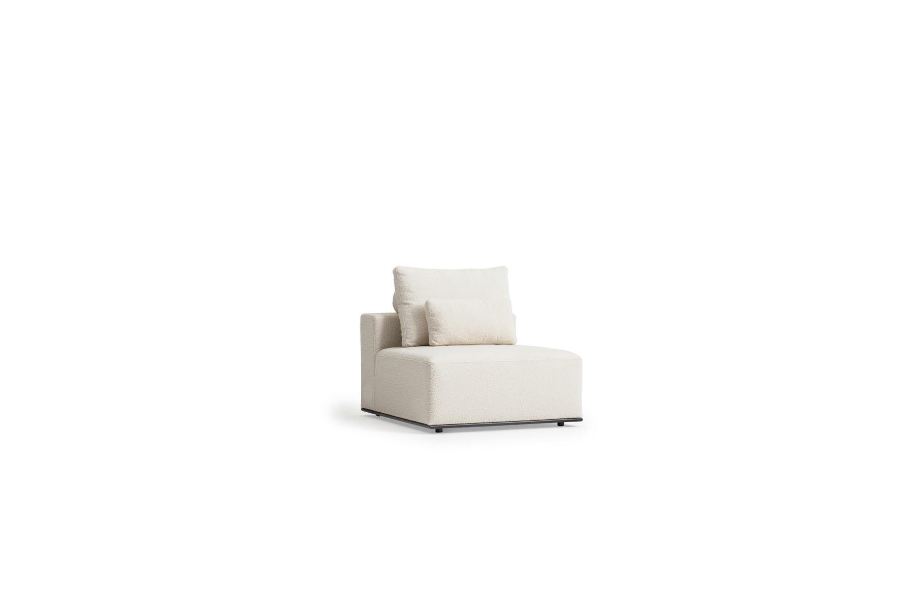 in JVmoebel Europe Wohnzimmer Weißer 4 Textil Made Teile, Moderne Couch Design, Big-Sofa Fünfsitzer