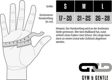 Gym & Gentle Trainingshandschuhe Fitnesshandschuhe für Damen - Schutz für Frauen beim Sport/Kraftsport