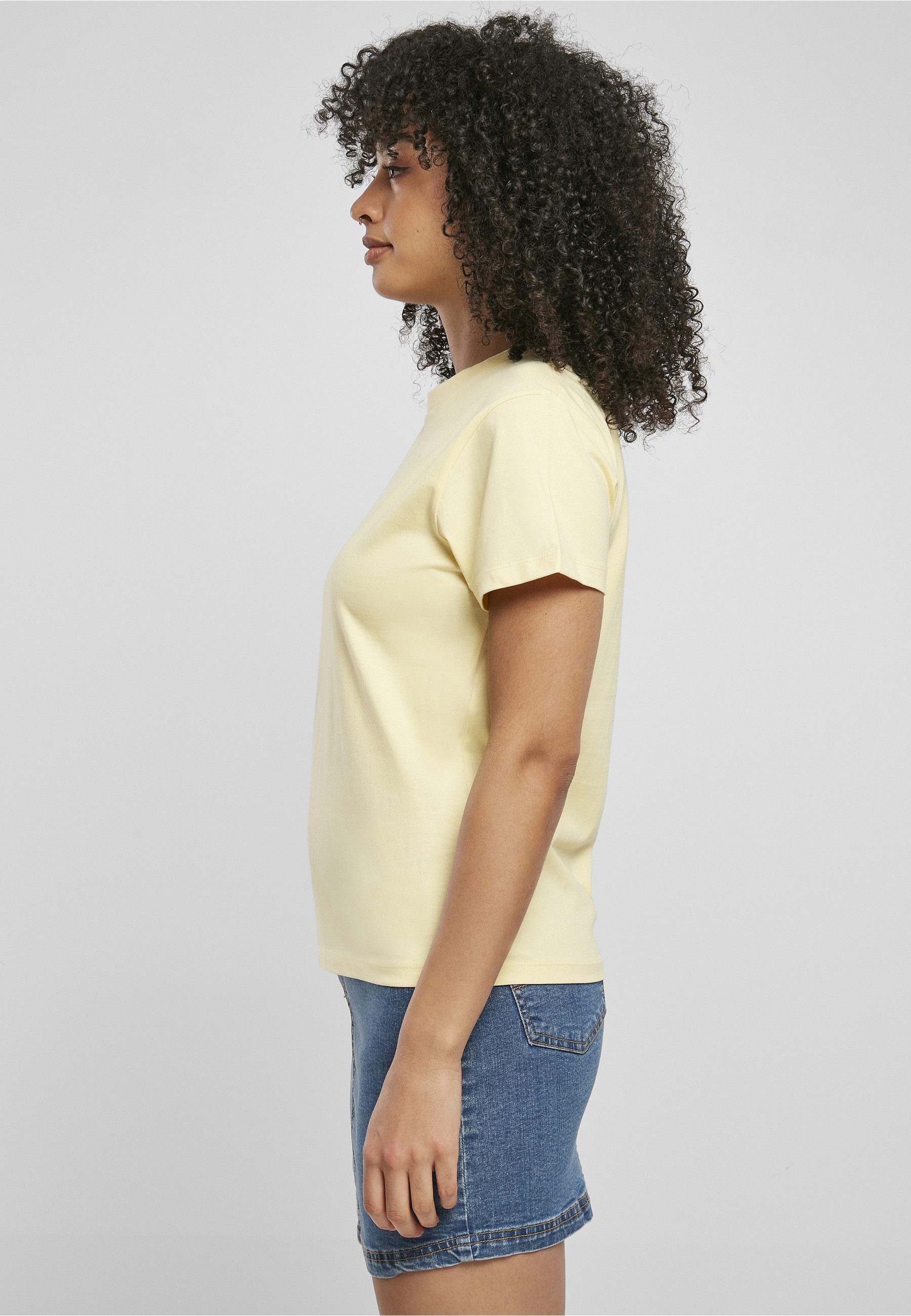Karl Kani T-Shirt Karl Kani Damen KW221-001-2 Small Signature Tee light yellow (1-tlg)