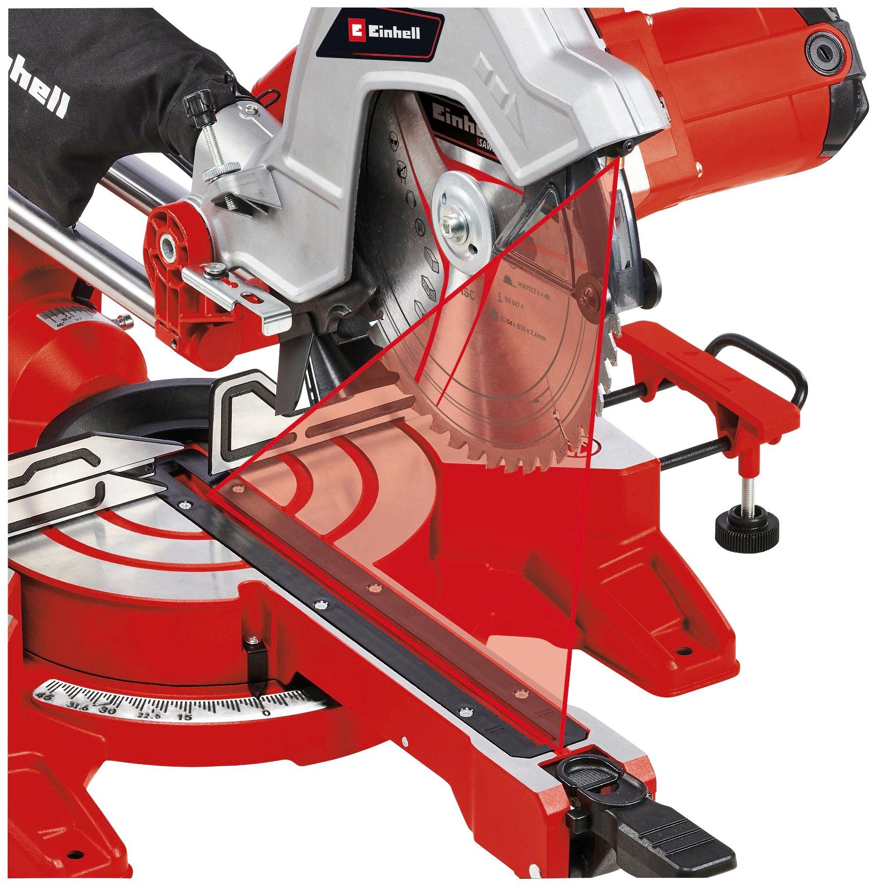 Einhell Zug-kapp-gehrungssäge Tc-sm 254 1800 W günstig online kaufen