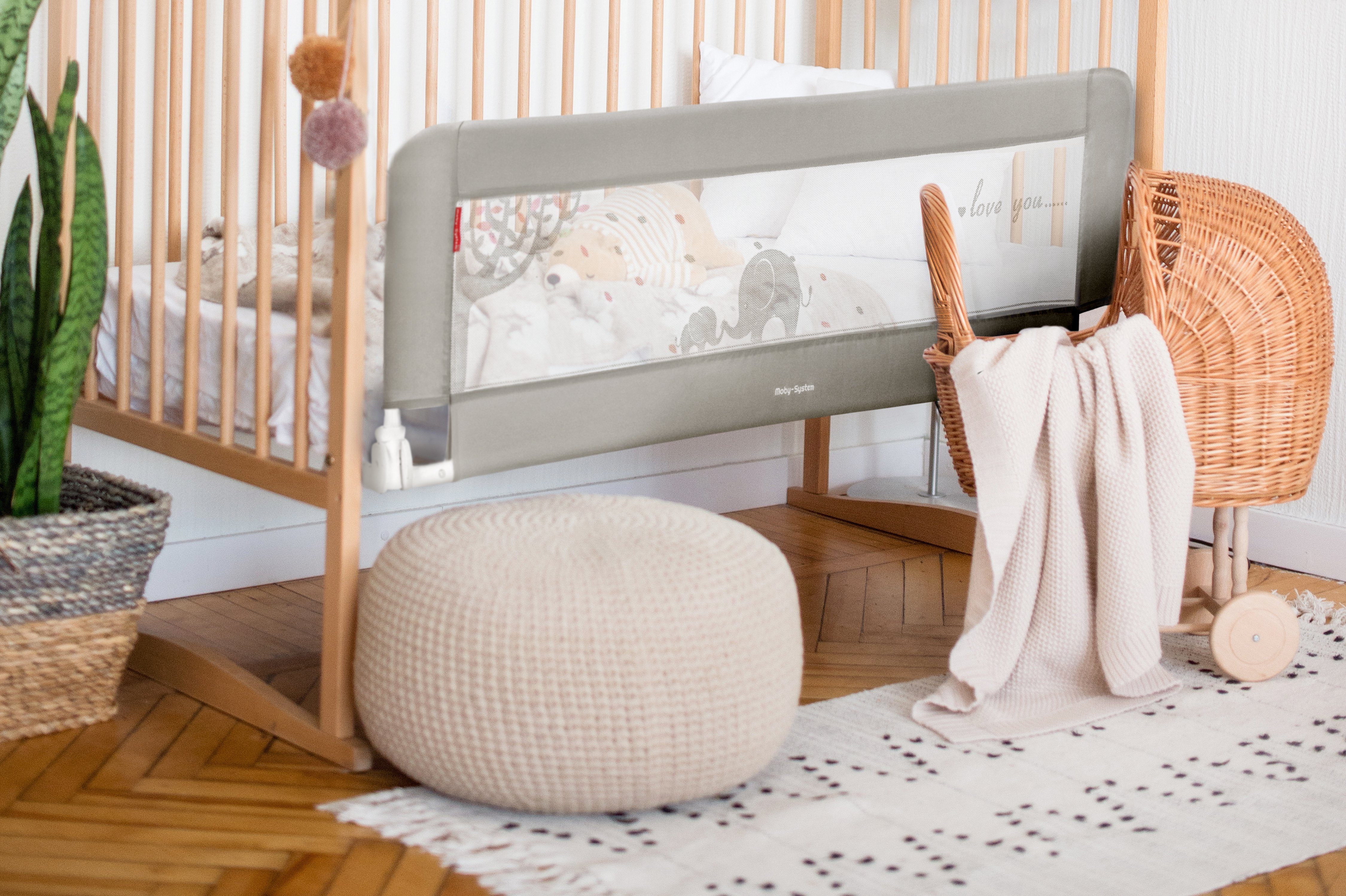 Moby-System Bettschutzgitter sicheres und stabiles Schutzgitter für Kinderb günstig online kaufen