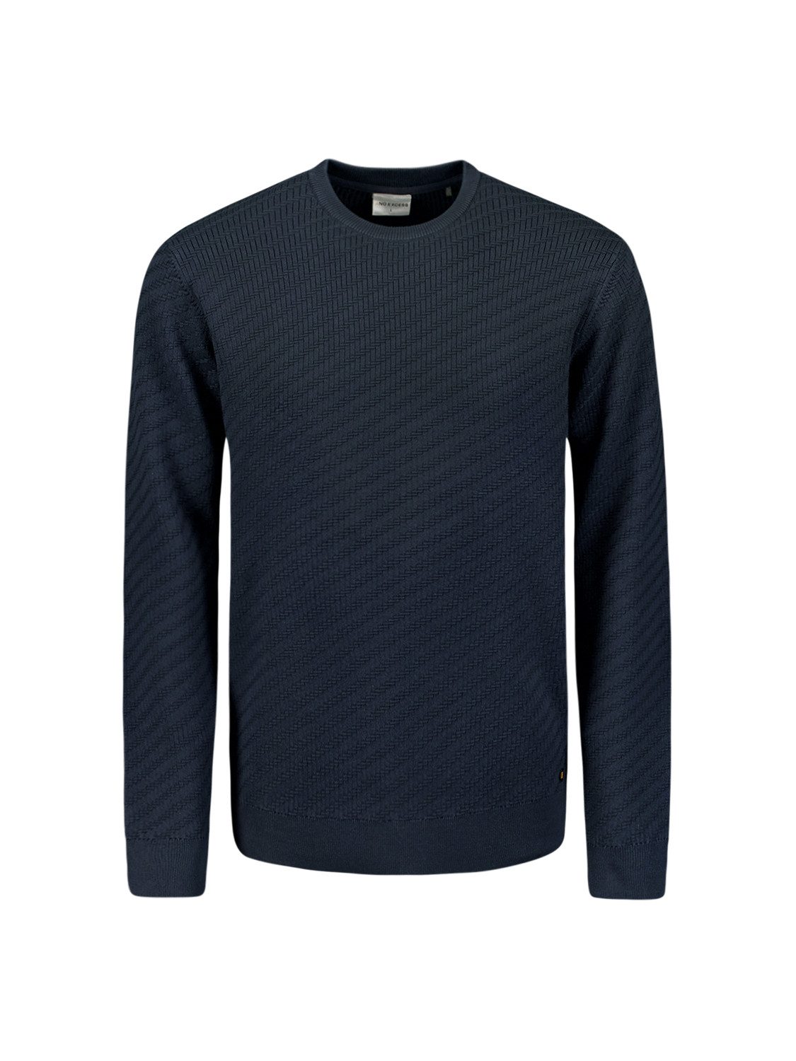 Strickpullover Pullover Crewneck Jacquard Solid
