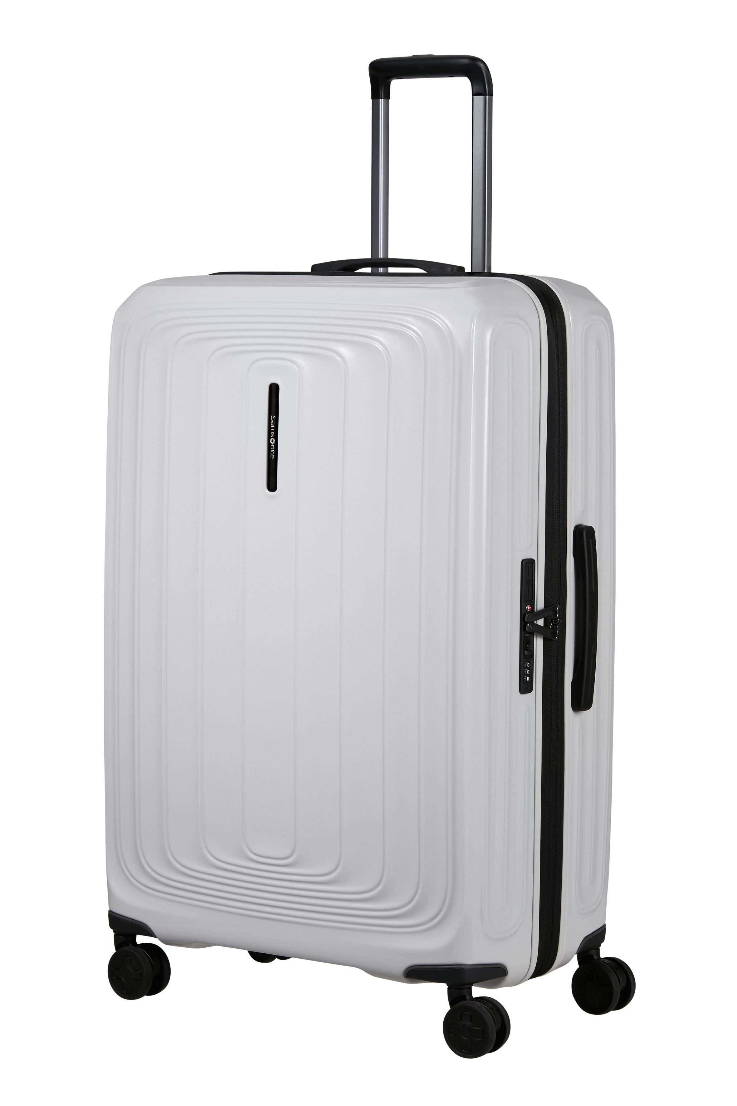 Samsonite Hartschalen-Trolley 2WANDER, 4 Rollen, aus robustem Polycarbonat, mit Adressetikett und Dehnfalte